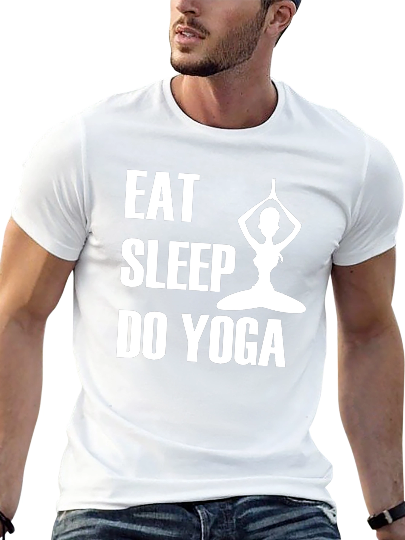 Eat Sleep Do Yoga T-Shirt - Black