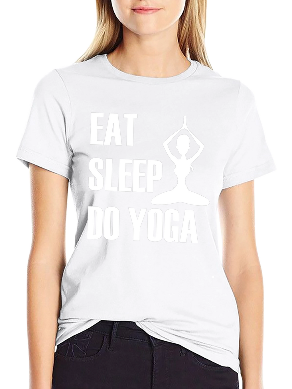 Eat Sleep Do Yoga T-Shirt - Black