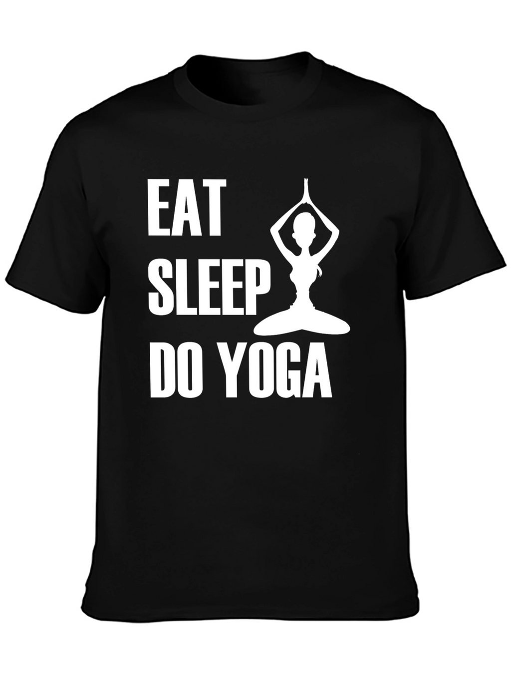 Eat Sleep Do Yoga T-Shirt - Black
