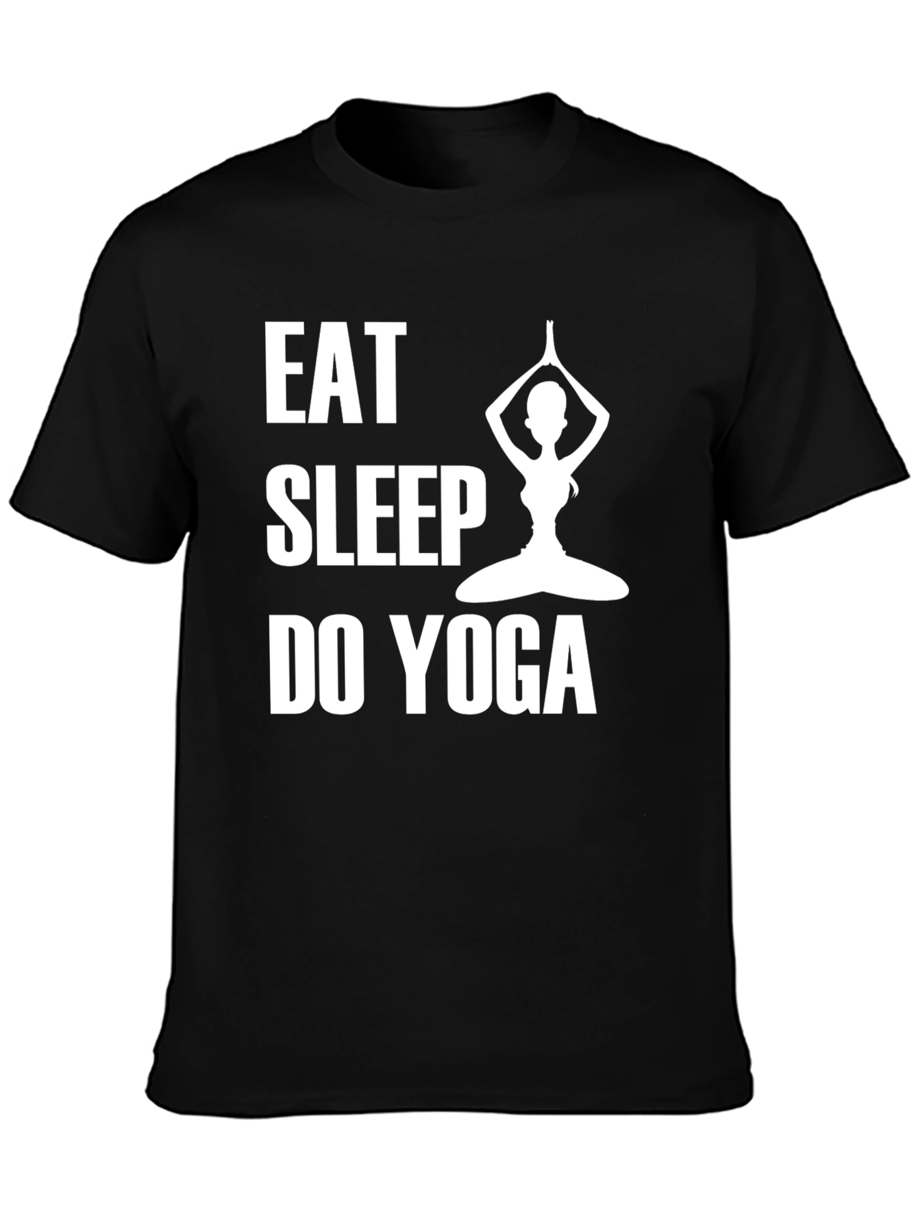 Eat Sleep Do Yoga T-Shirt - Black