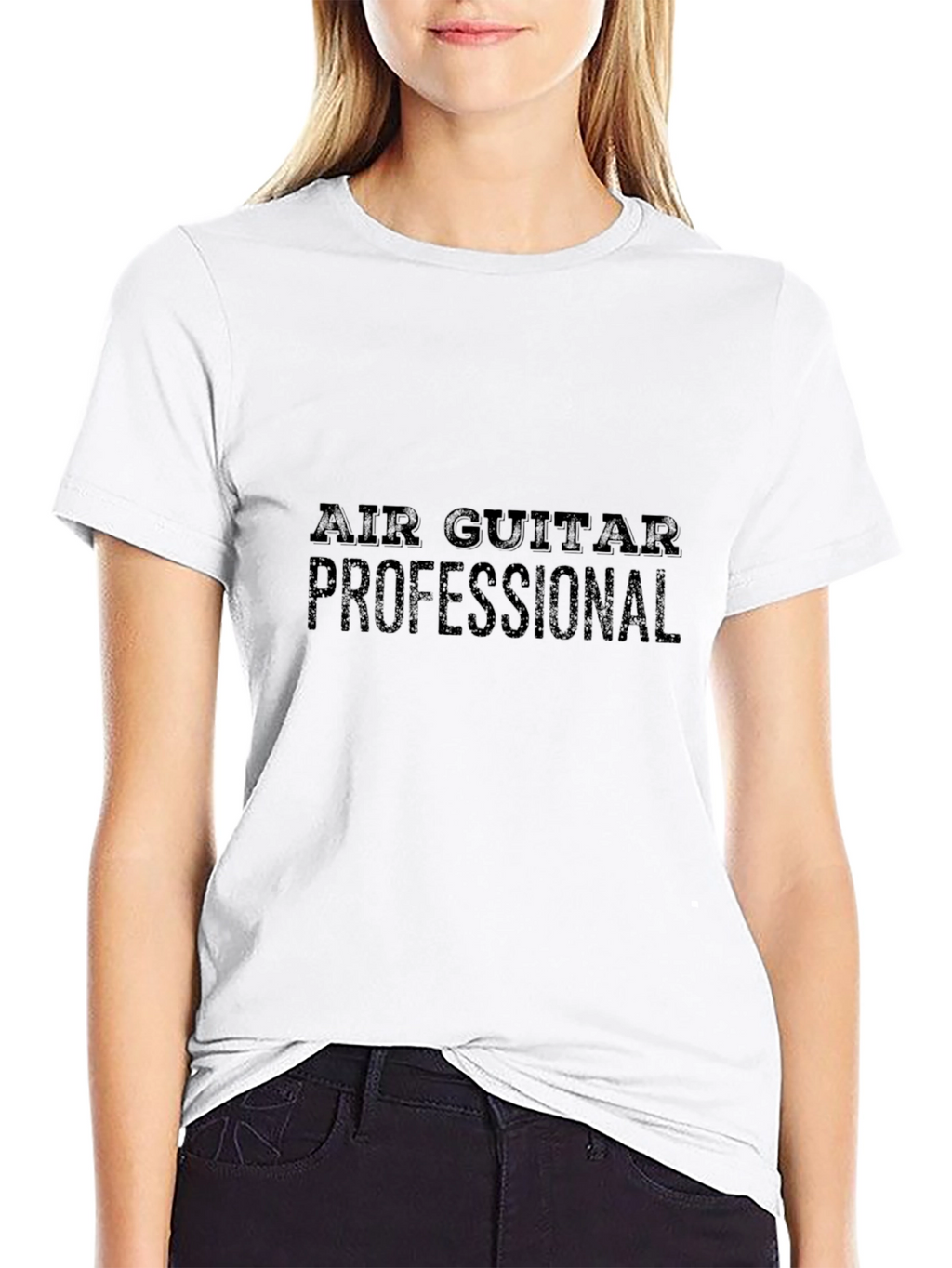Air Guitar Professional Black T-Shirt