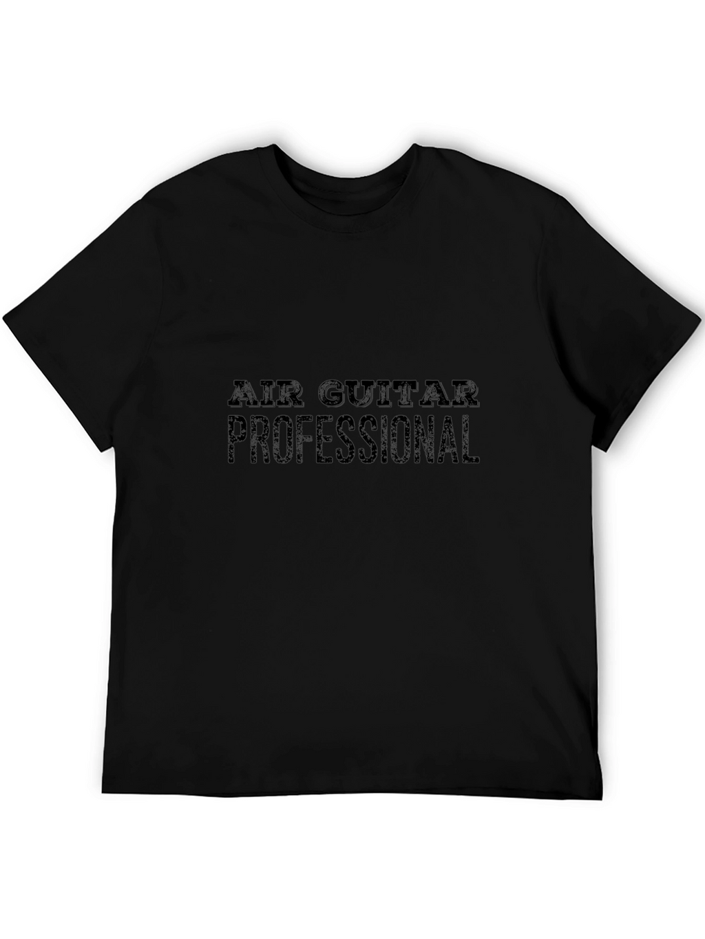 Air Guitar Professional Black T-Shirt