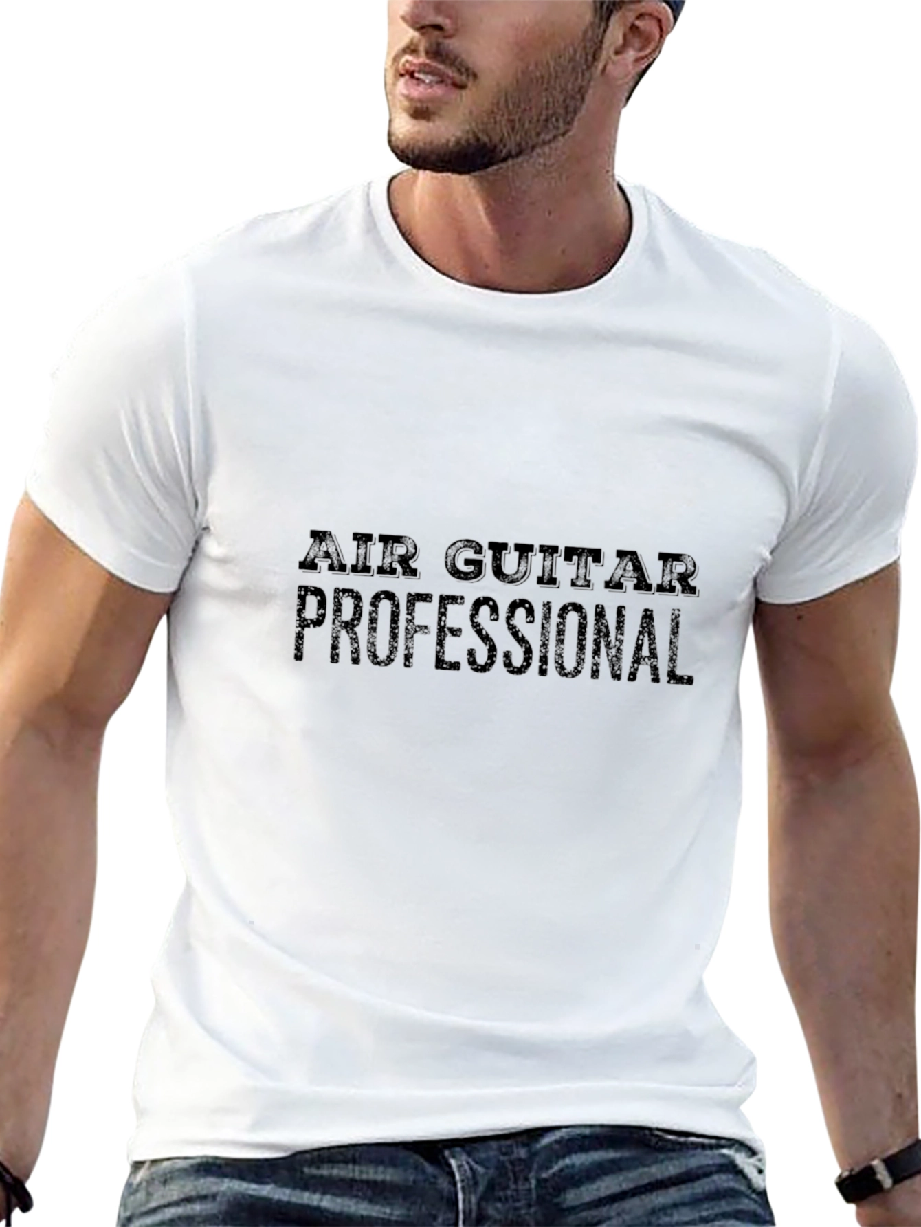 Air Guitar Professional Black T-Shirt