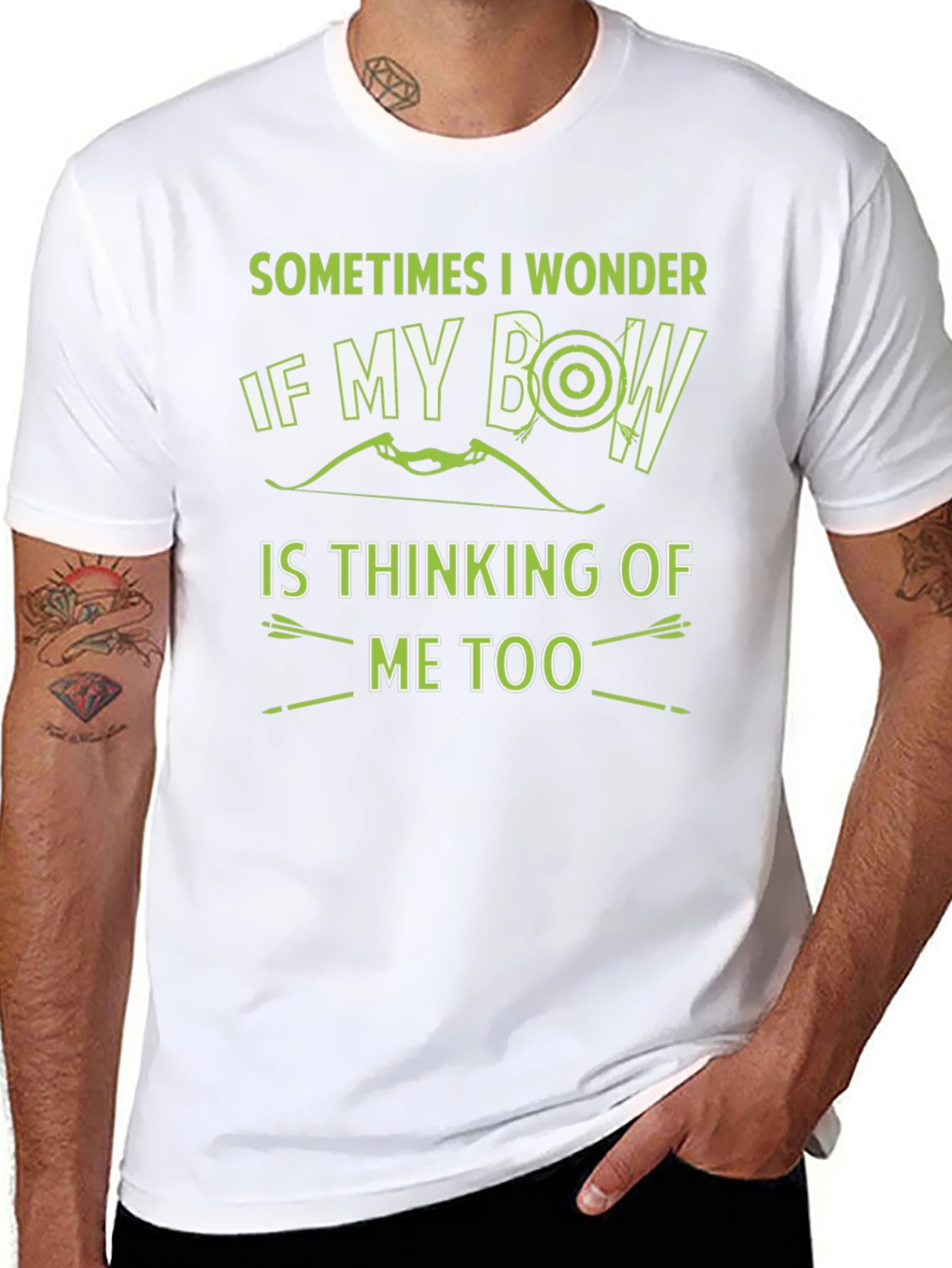 Archery Bow T-Shirt - Sometimes I Wonder