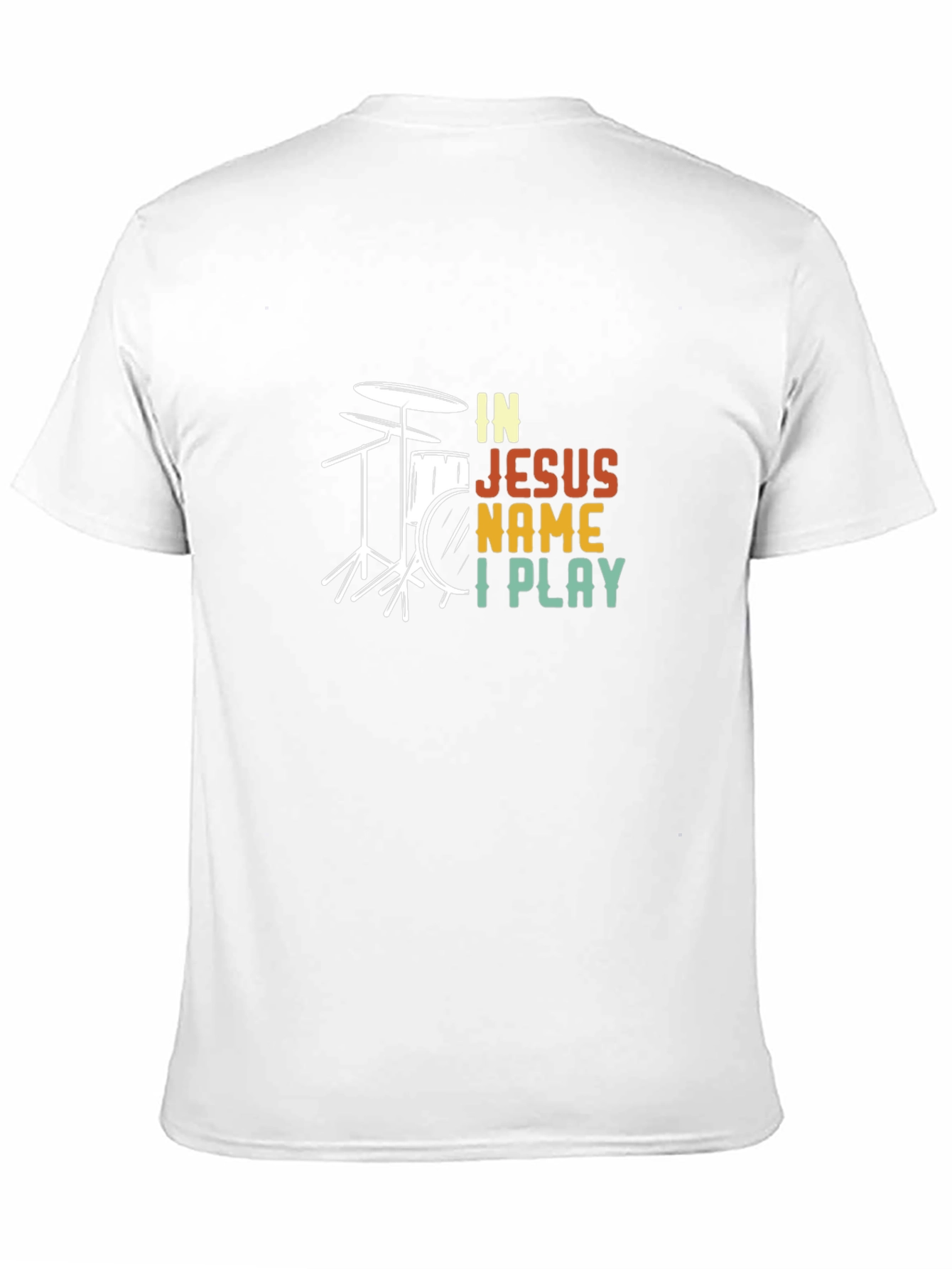 In Jesus Name I Play Drummer T-Shirt