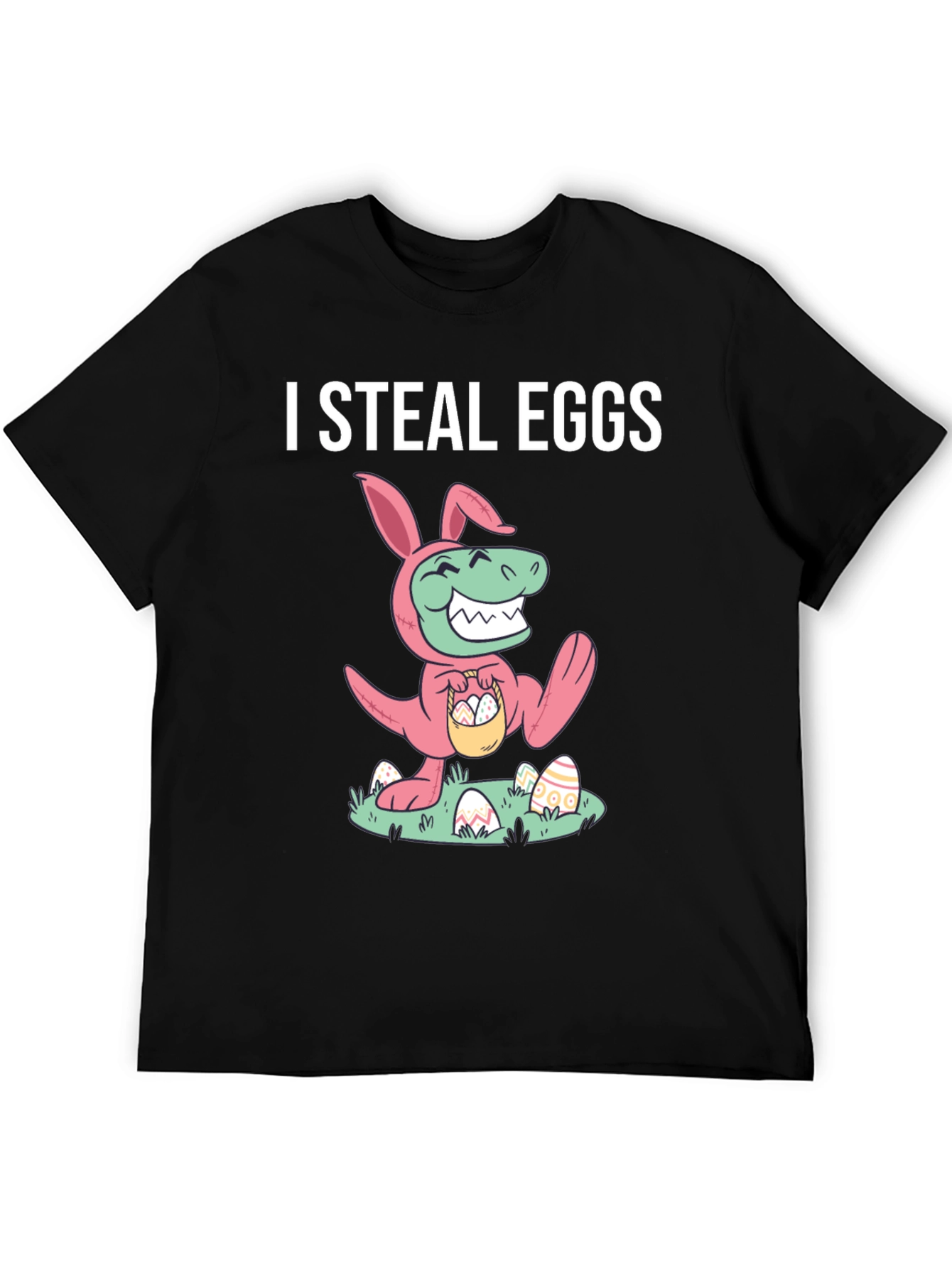 Funny Easter Dinosaur T-Shirt - I Steal Eggs
