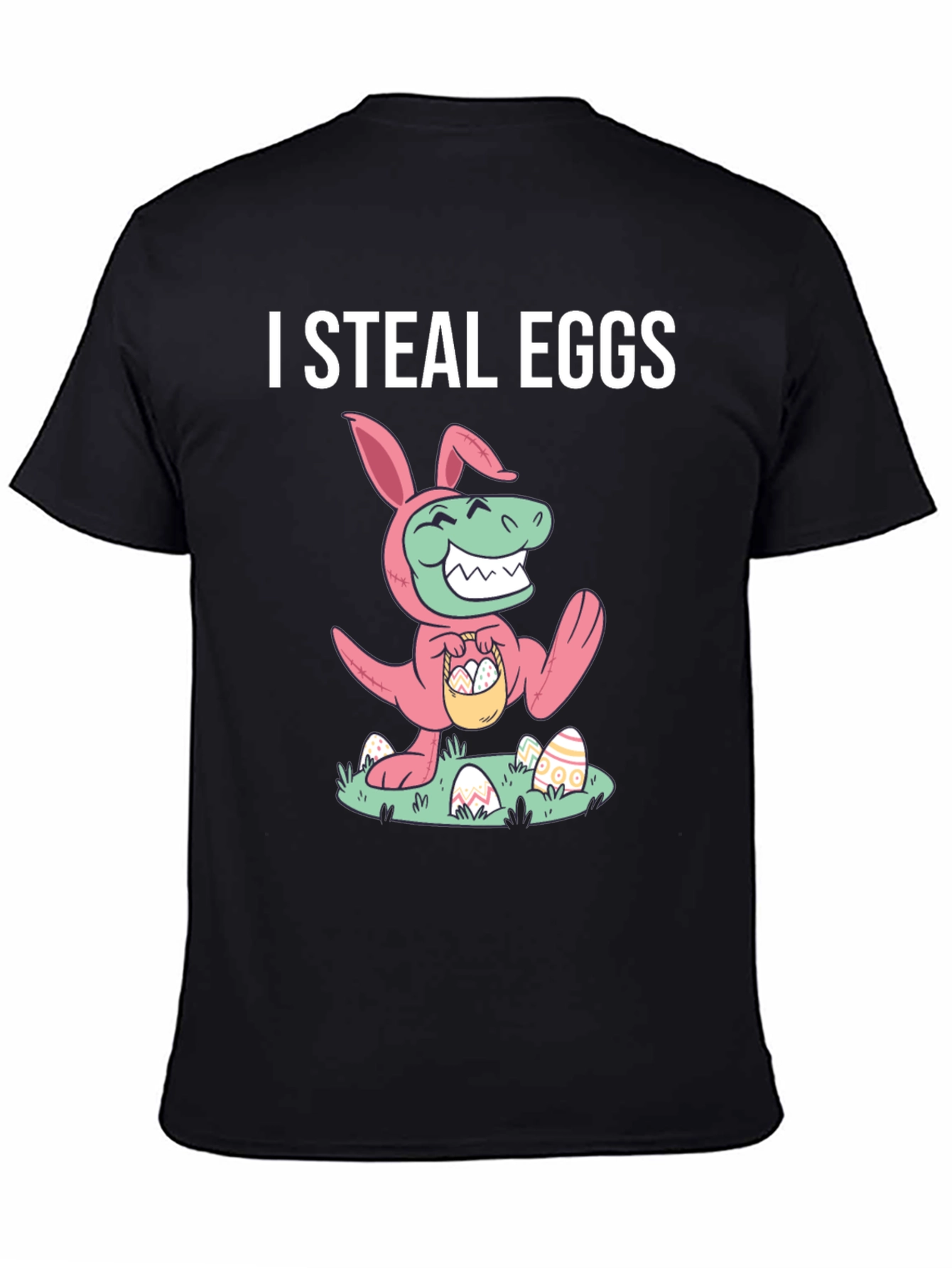 Funny Easter Dinosaur T-Shirt - I Steal Eggs