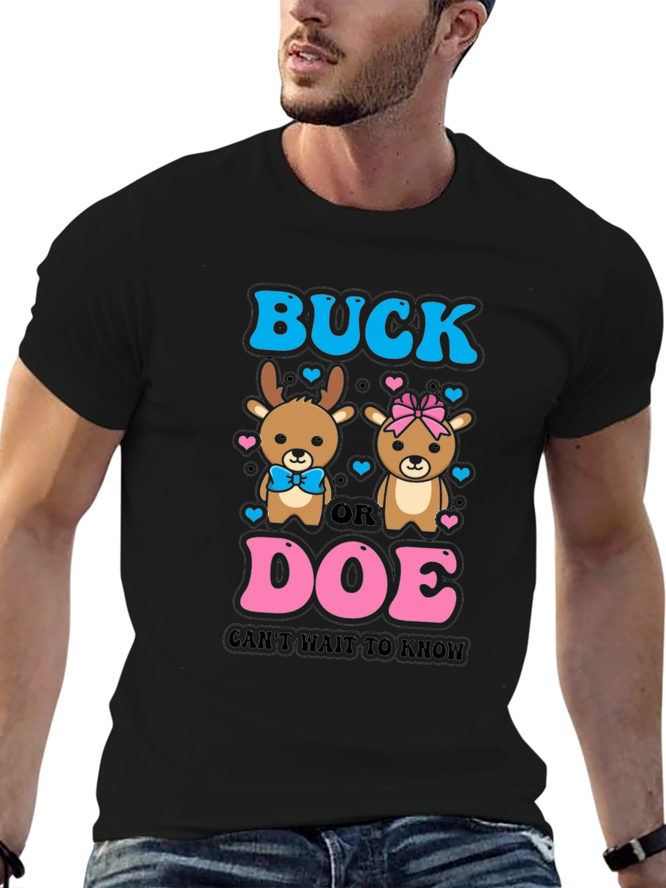 Buck or Doe Gender Reveal T-Shirt