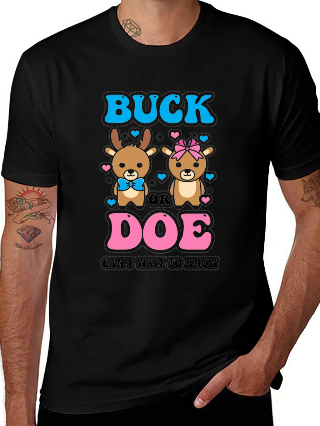 Buck or Doe Gender Reveal T-Shirt