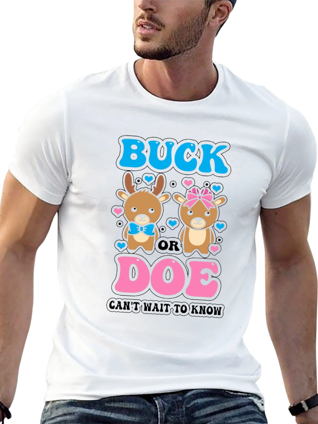Buck or Doe Gender Reveal T-Shirt