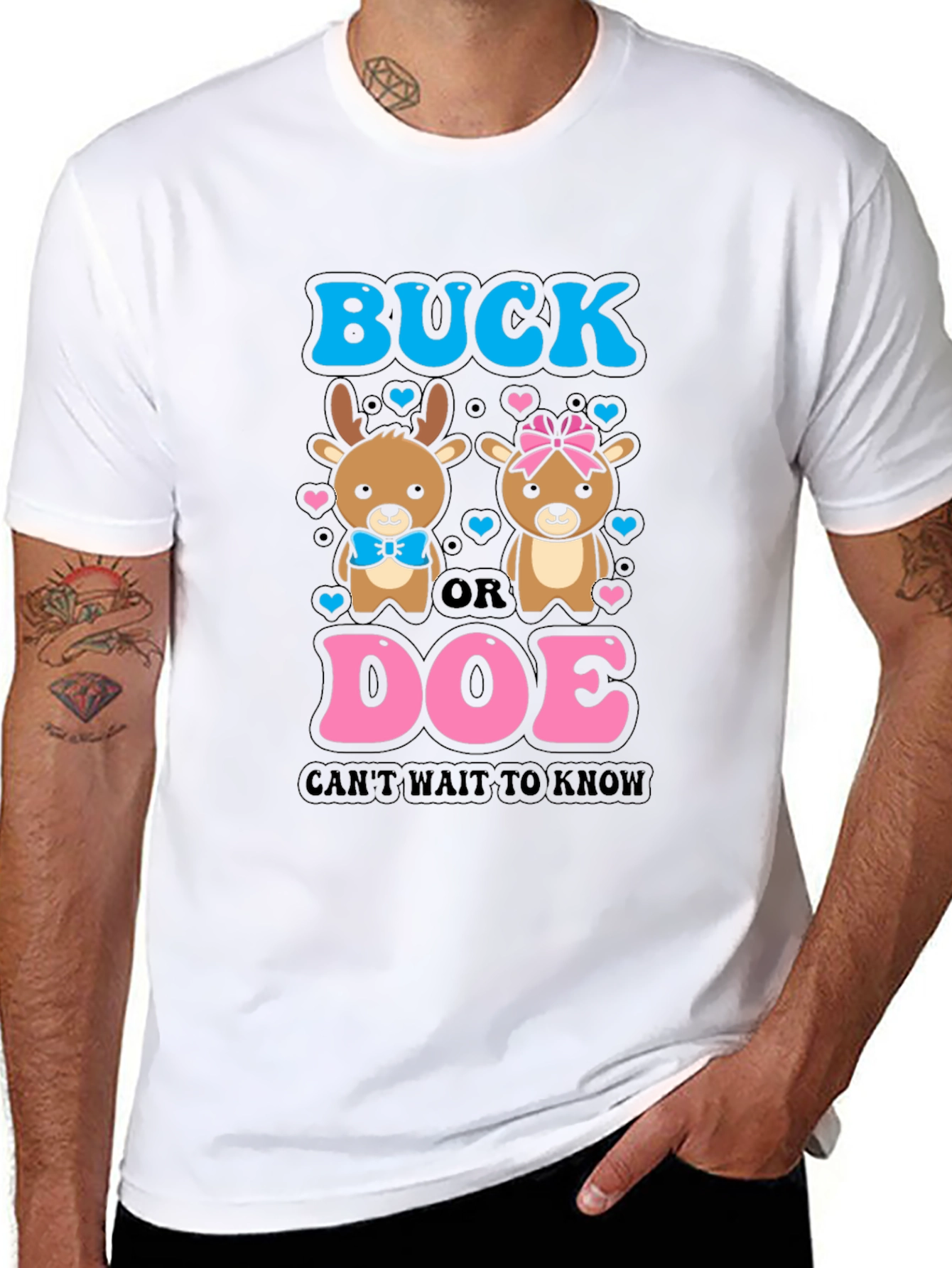 Buck or Doe Gender Reveal T-Shirt