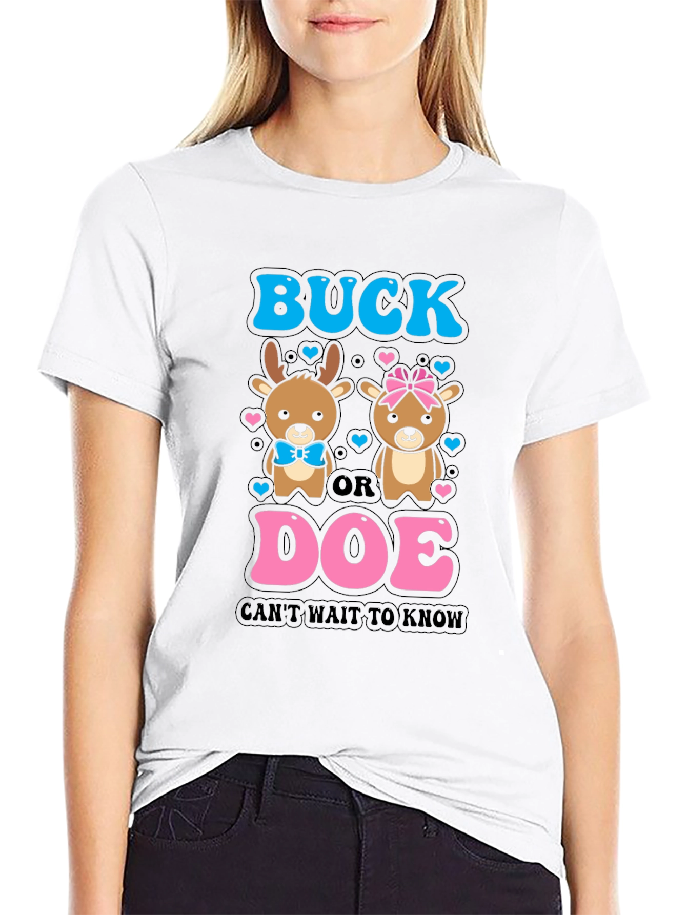 Buck or Doe Gender Reveal T-Shirt