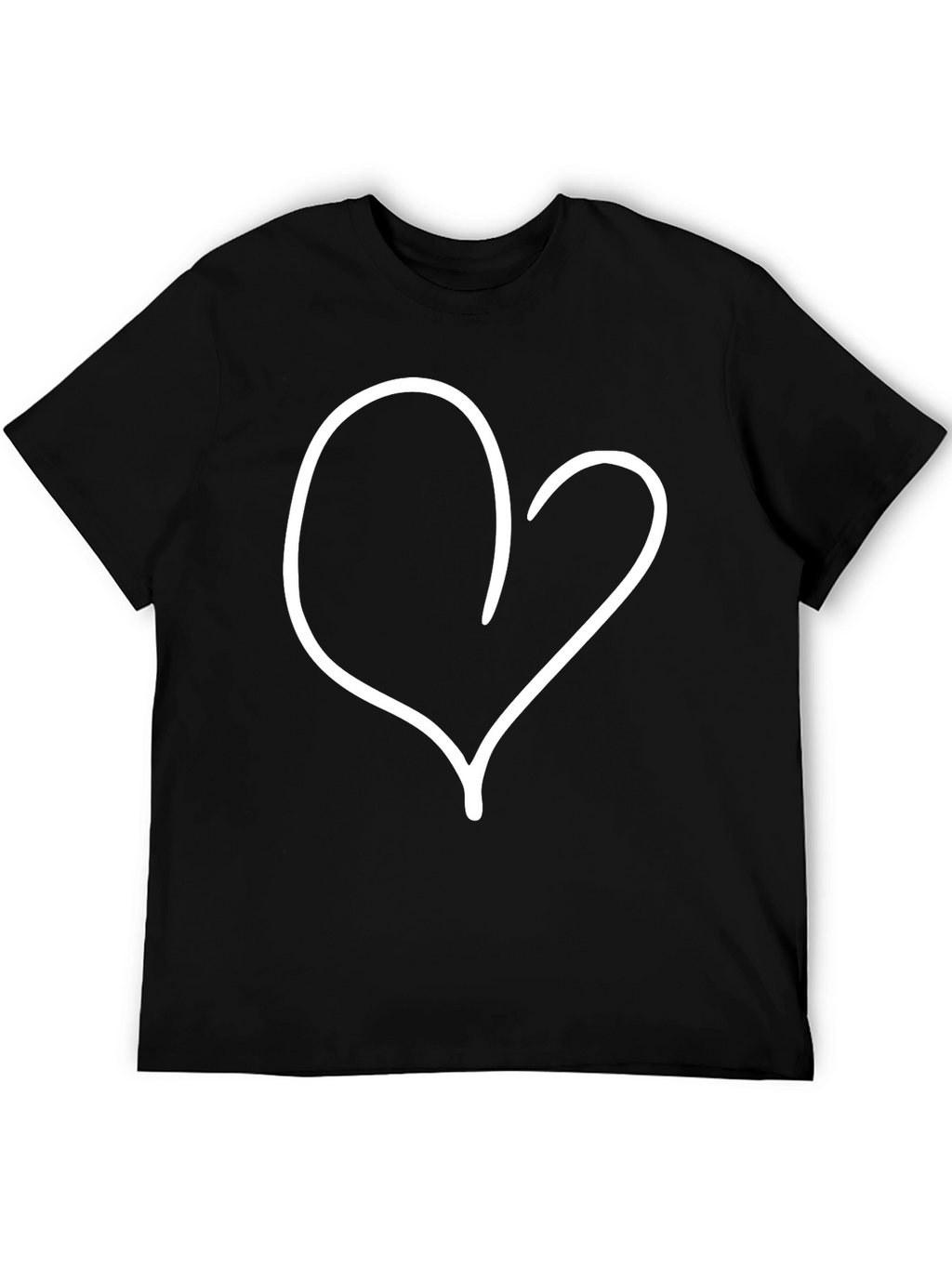 Heart Graphic Black T-Shirt