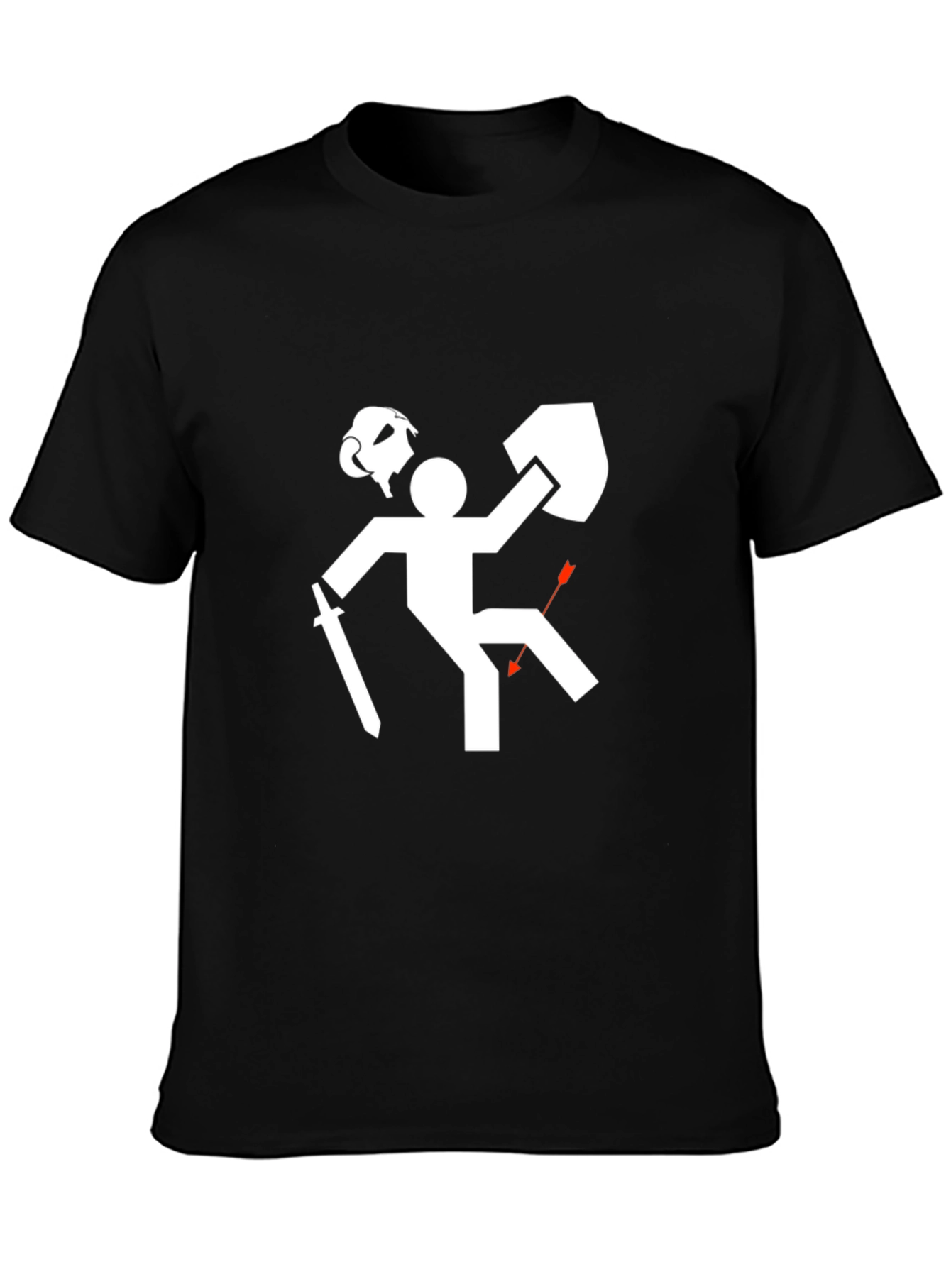 Humorous Stick Figure T-Shirt - Gaming Fail Tee