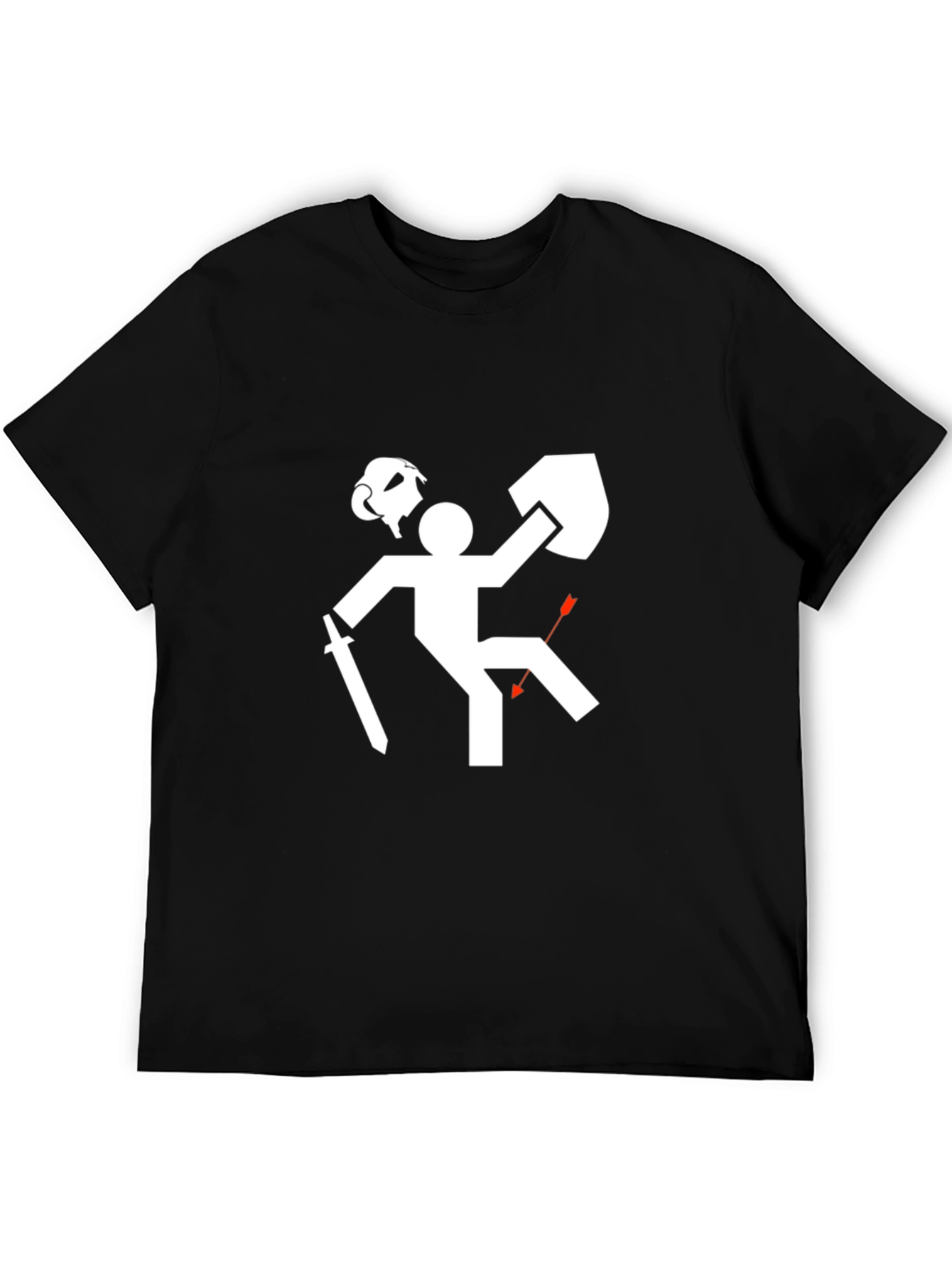 Humorous Stick Figure T-Shirt - Gaming Fail Tee