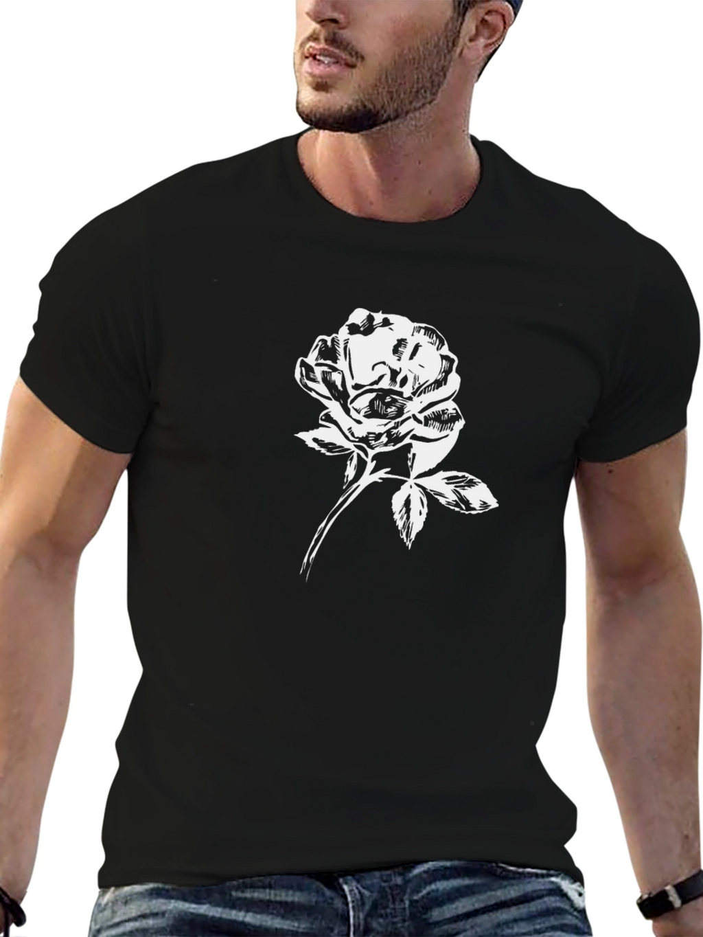 Black Rose Graphic Tee
