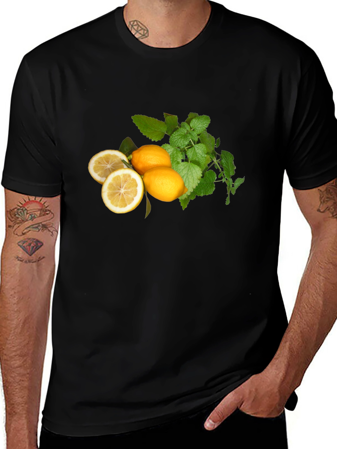 Fresh Lemon & Mint Graphic T-Shirt