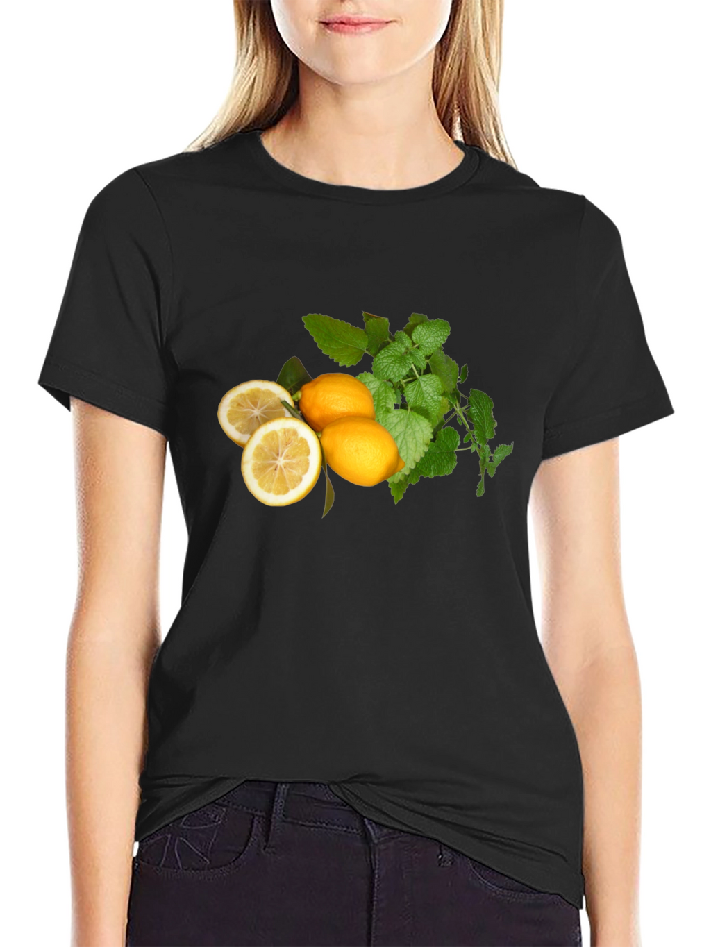 Fresh Lemon & Mint Graphic T-Shirt