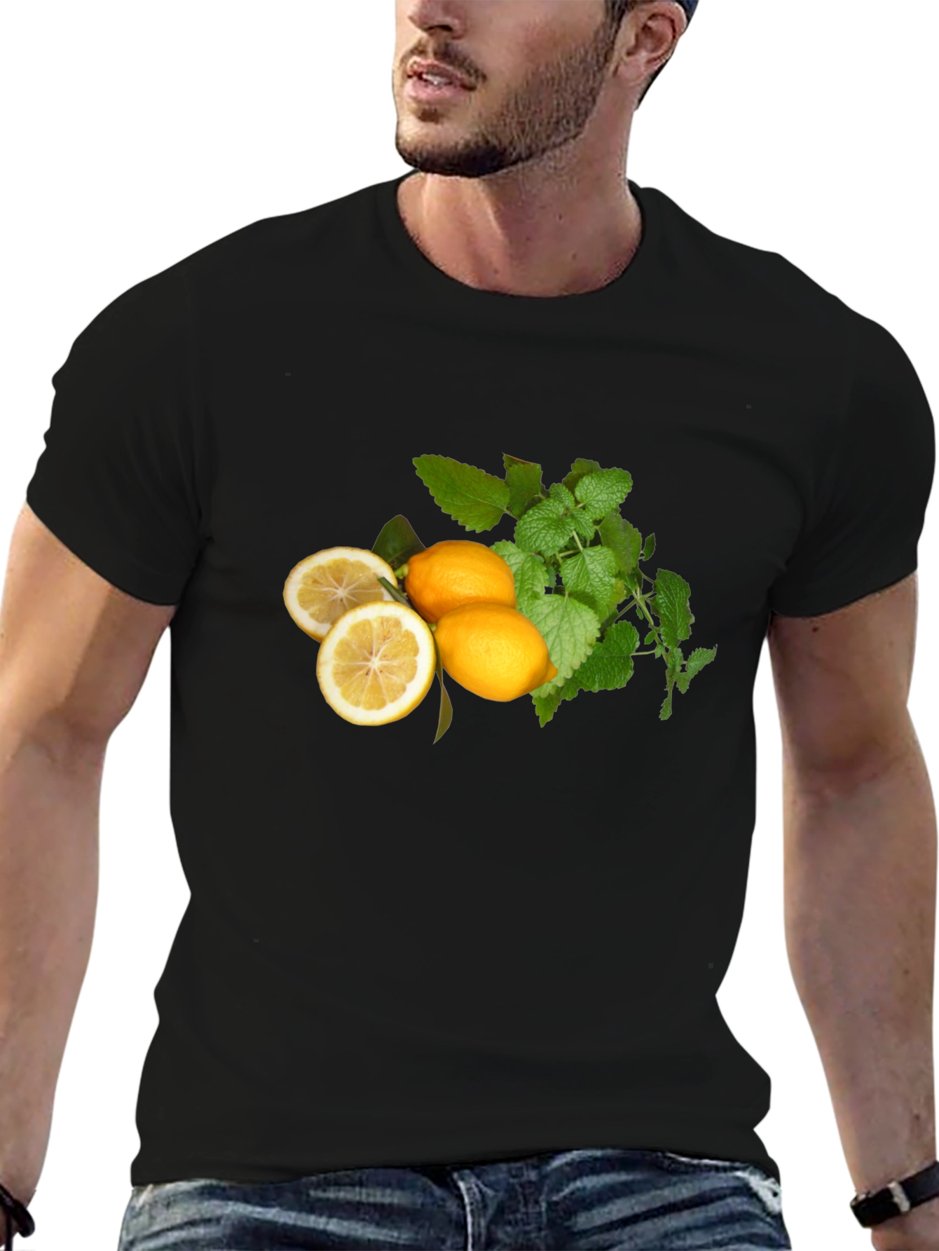 Fresh Lemon & Mint Graphic T-Shirt