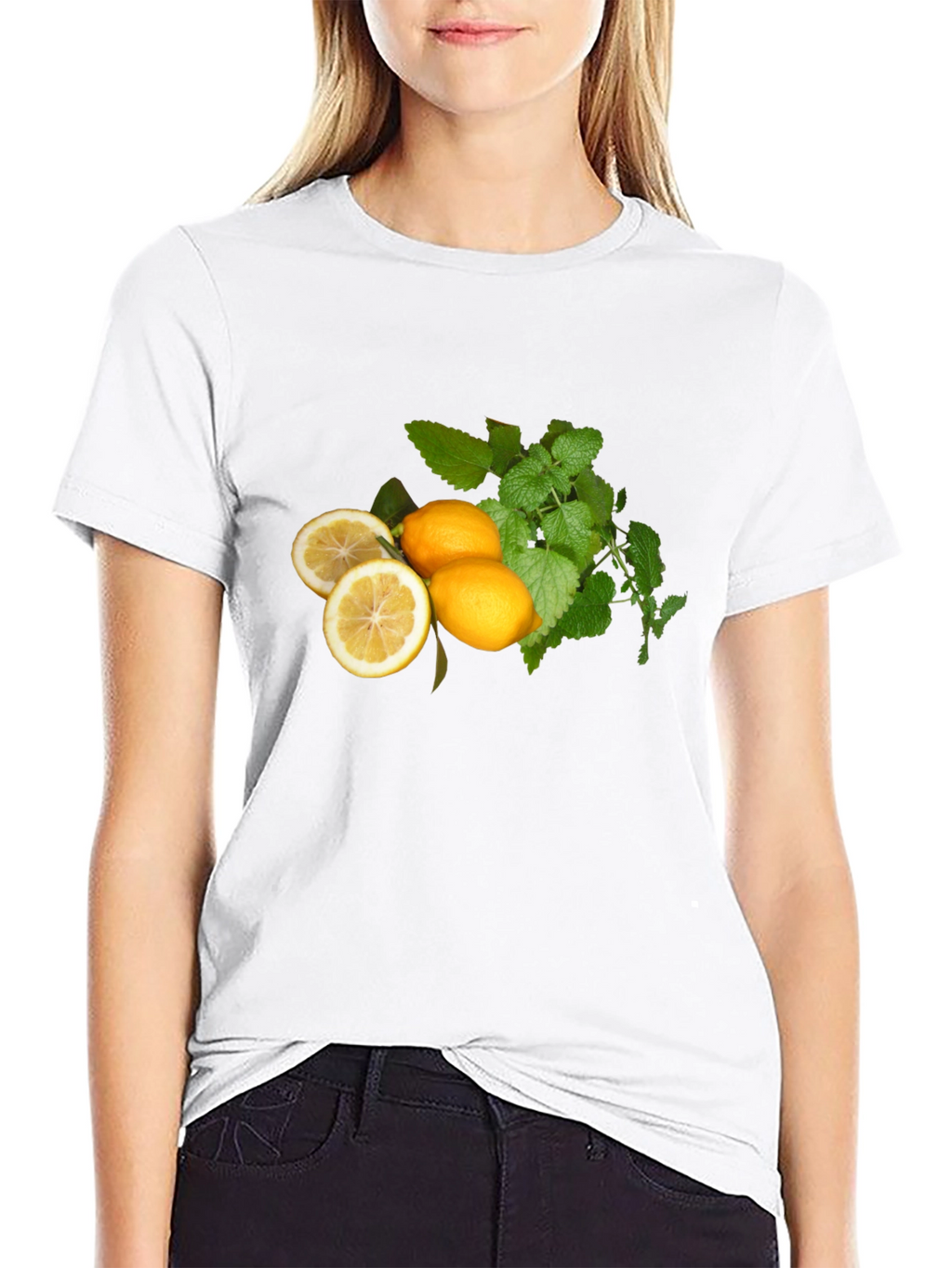 Fresh Lemon & Mint Graphic T-Shirt