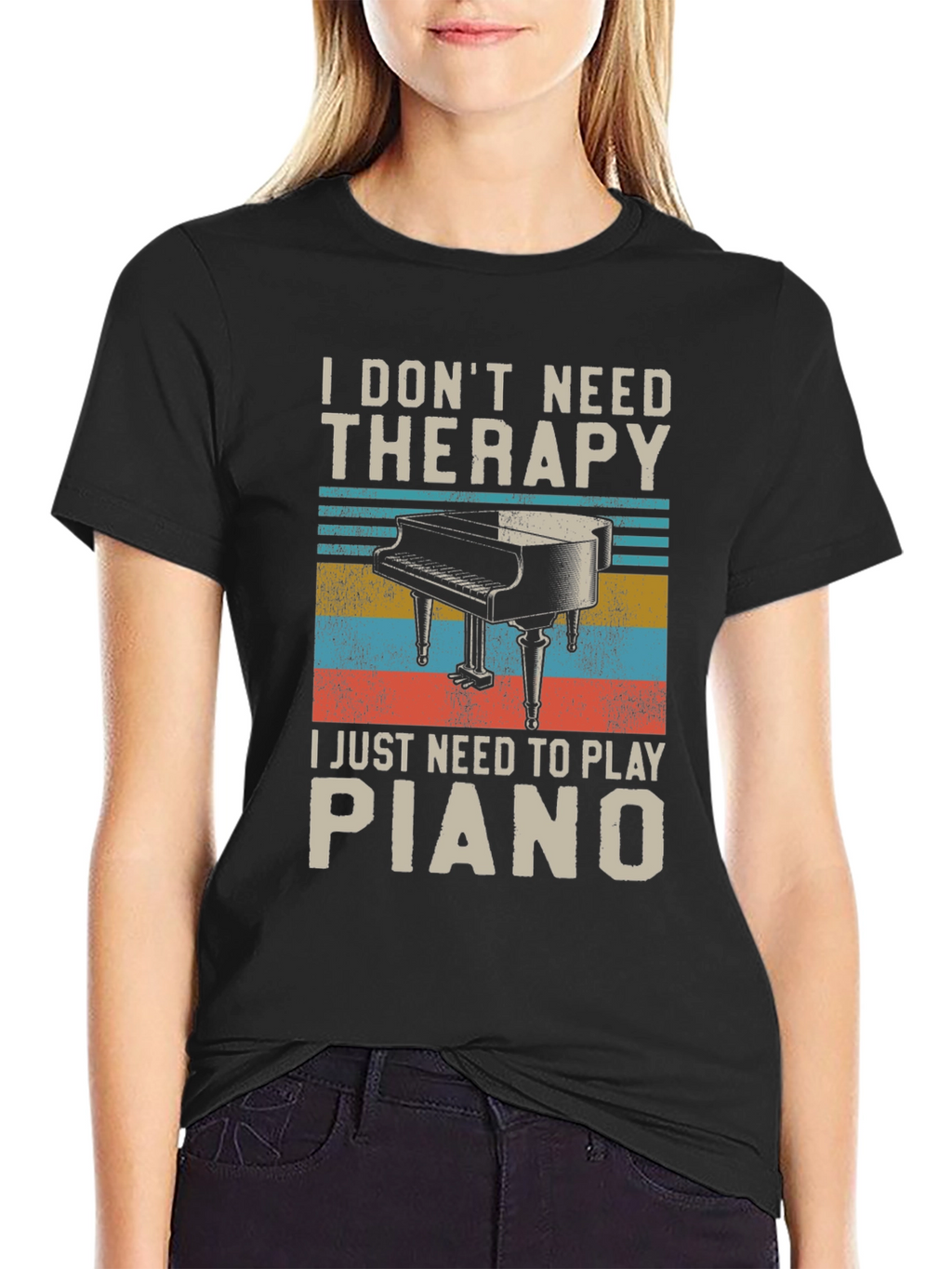 I Dont Need Therapy Piano Player T-Shirt