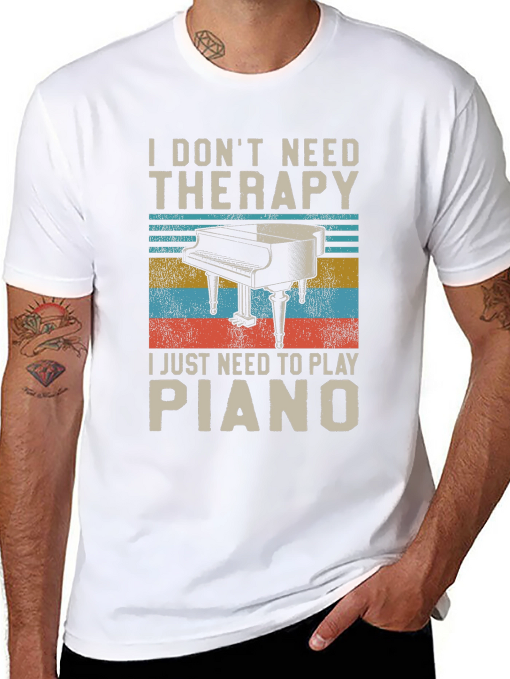 I Dont Need Therapy Piano Player T-Shirt
