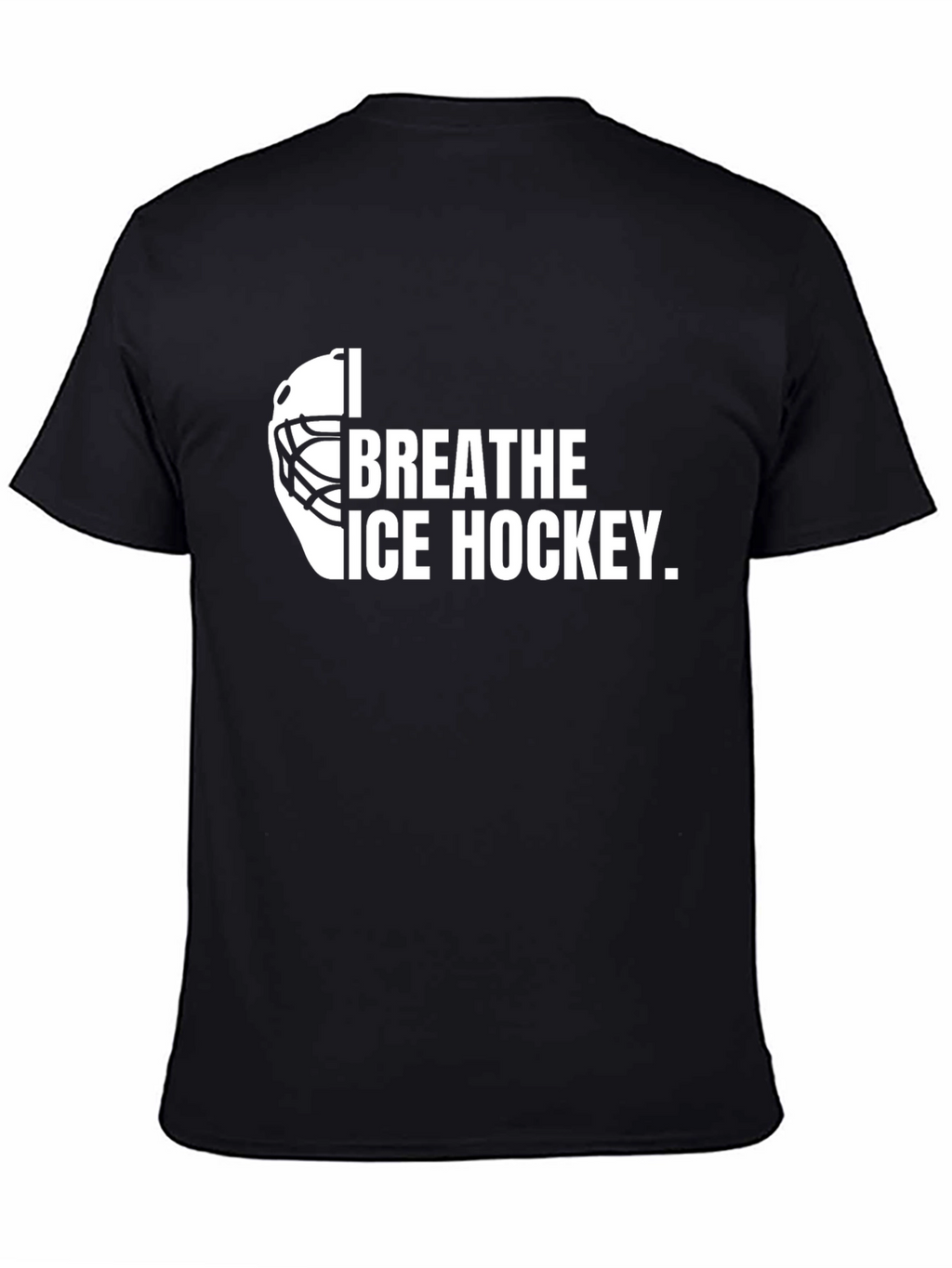 I Breathe Ice Hockey Black T-Shirt