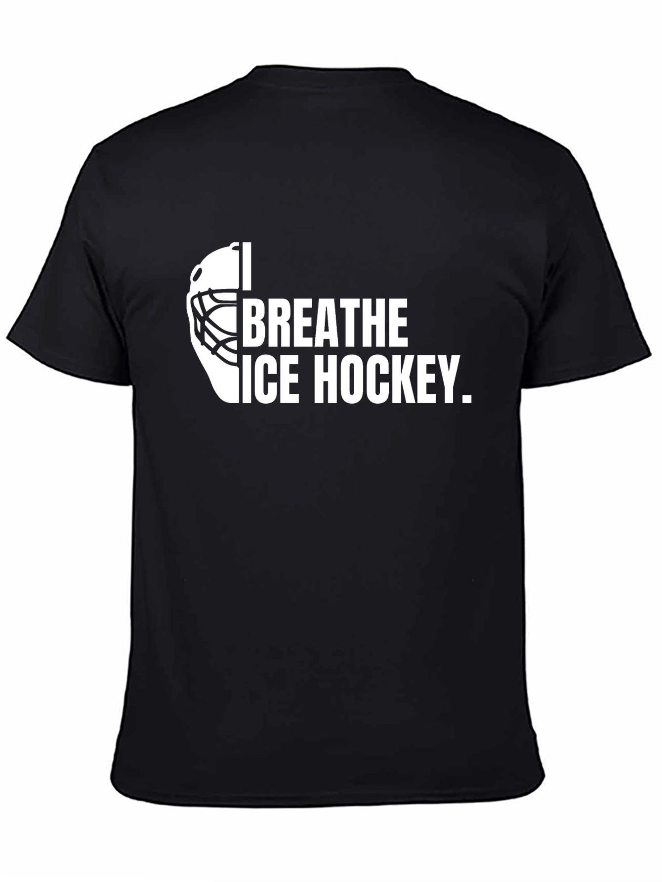 I Breathe Ice Hockey Black T-Shirt