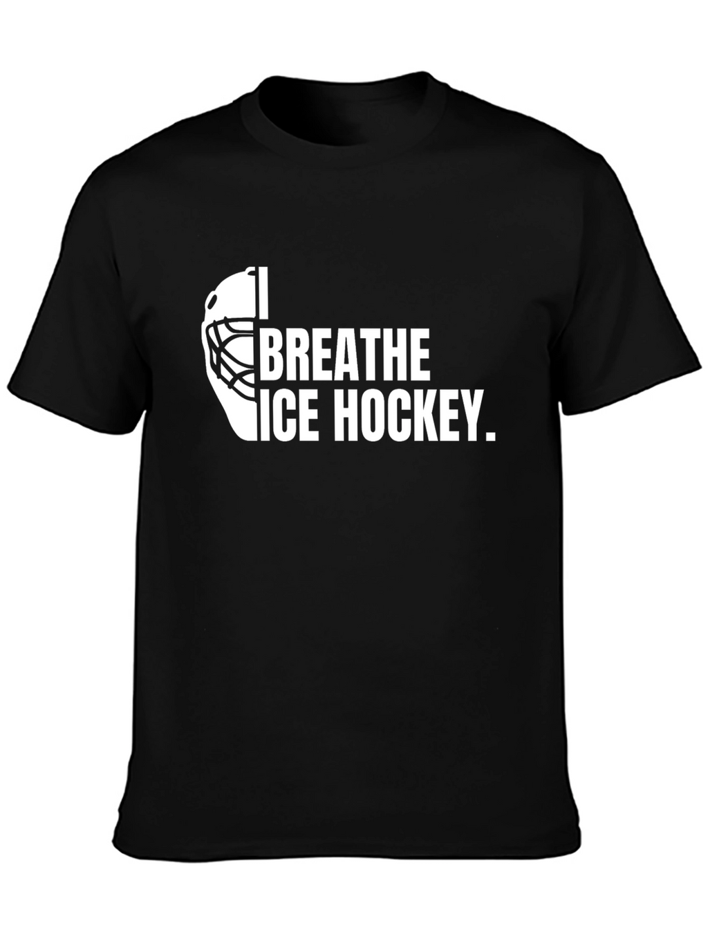 I Breathe Ice Hockey Black T-Shirt