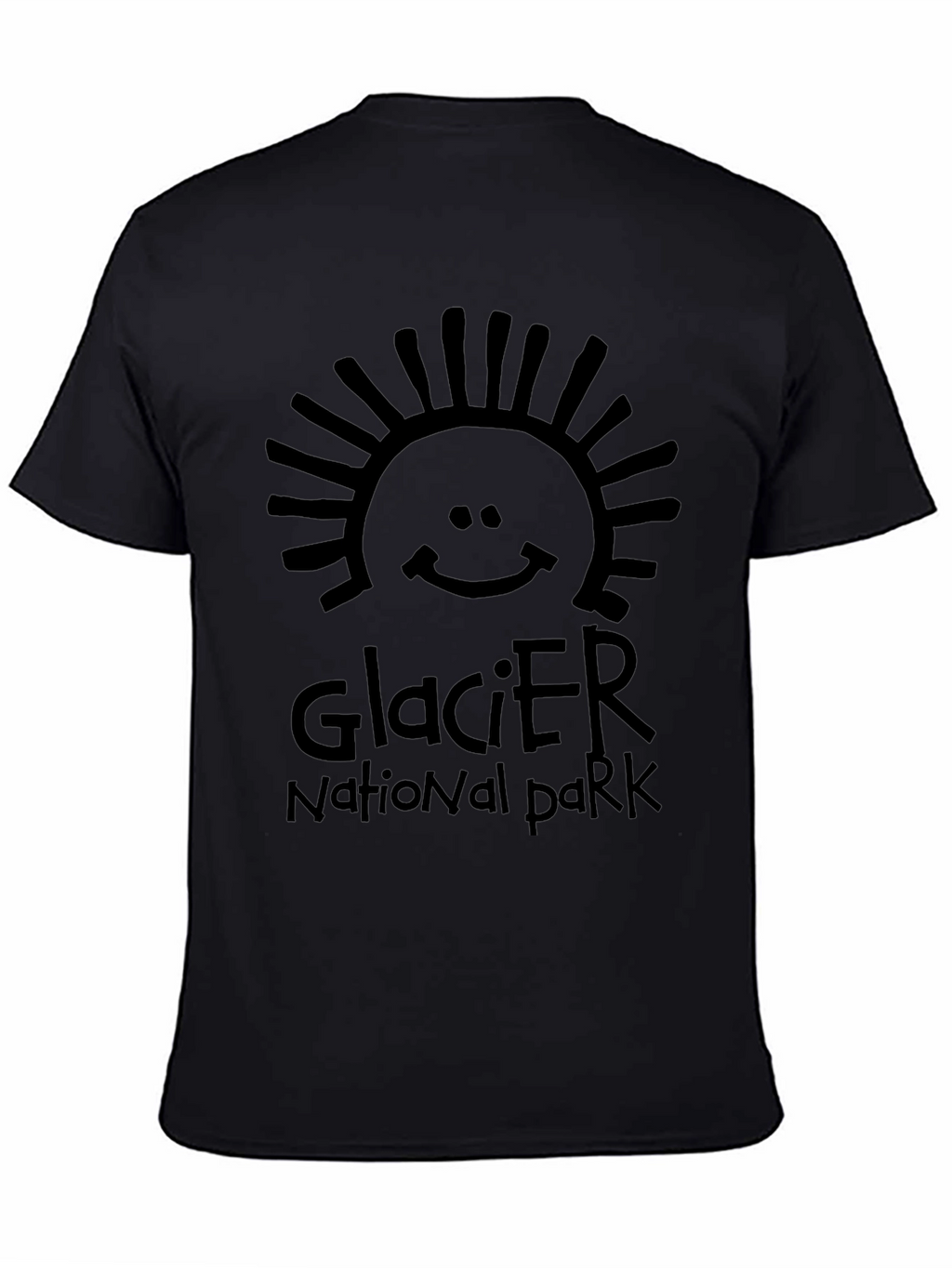 Glacier National Park Graphic Tee - Black