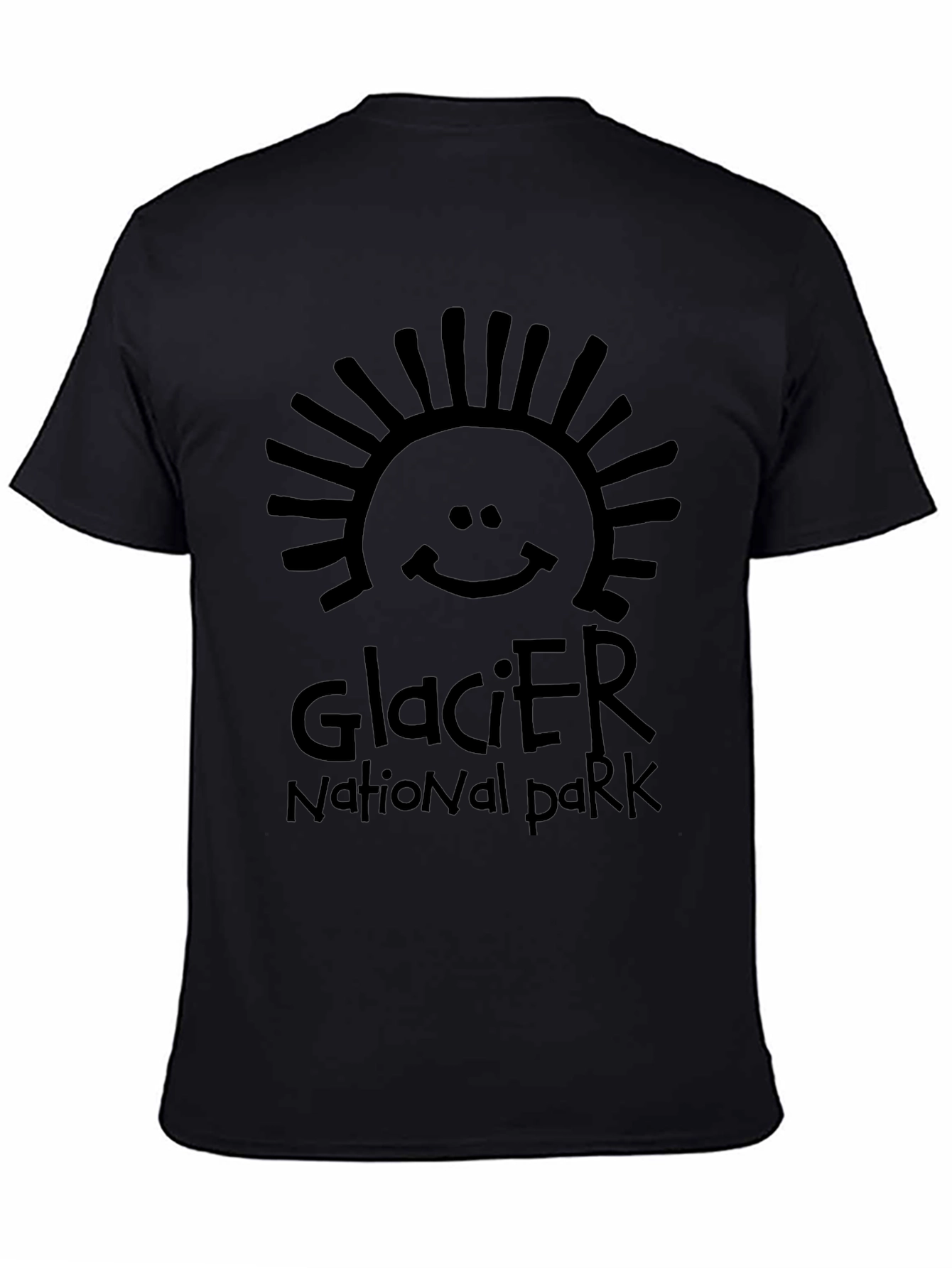 Glacier National Park Graphic Tee - Black