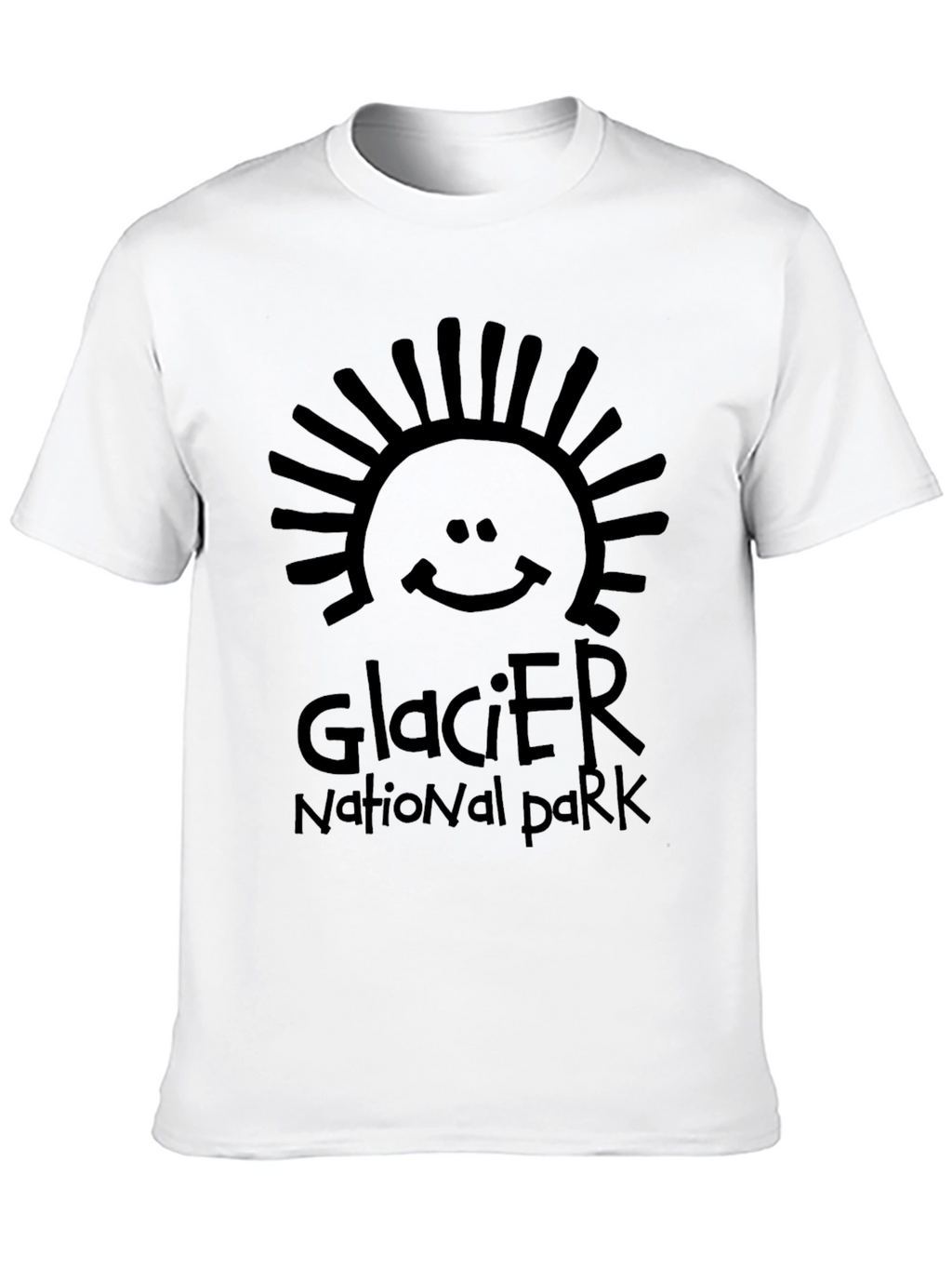 Glacier National Park Graphic Tee - Black