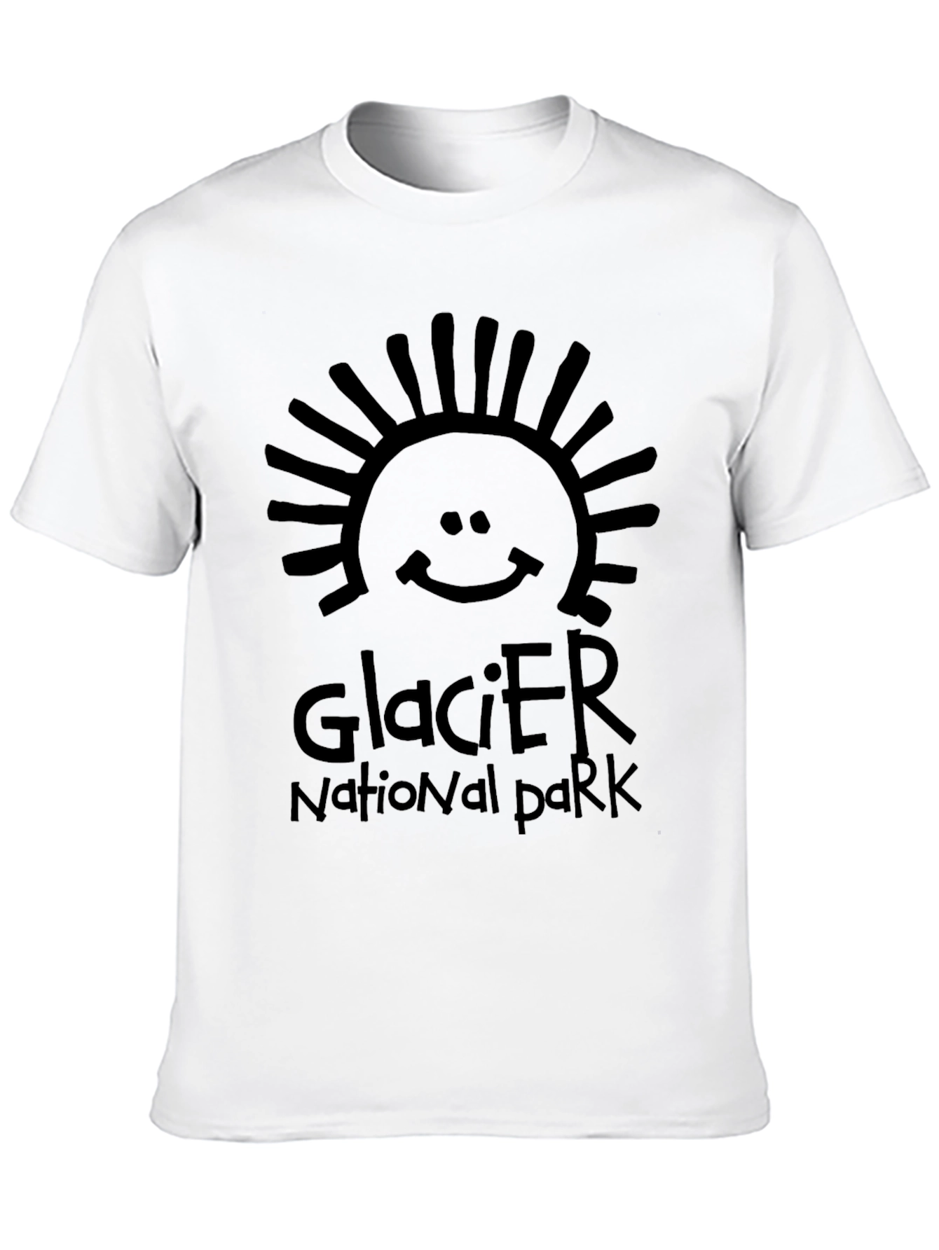 Glacier National Park Graphic Tee - Black