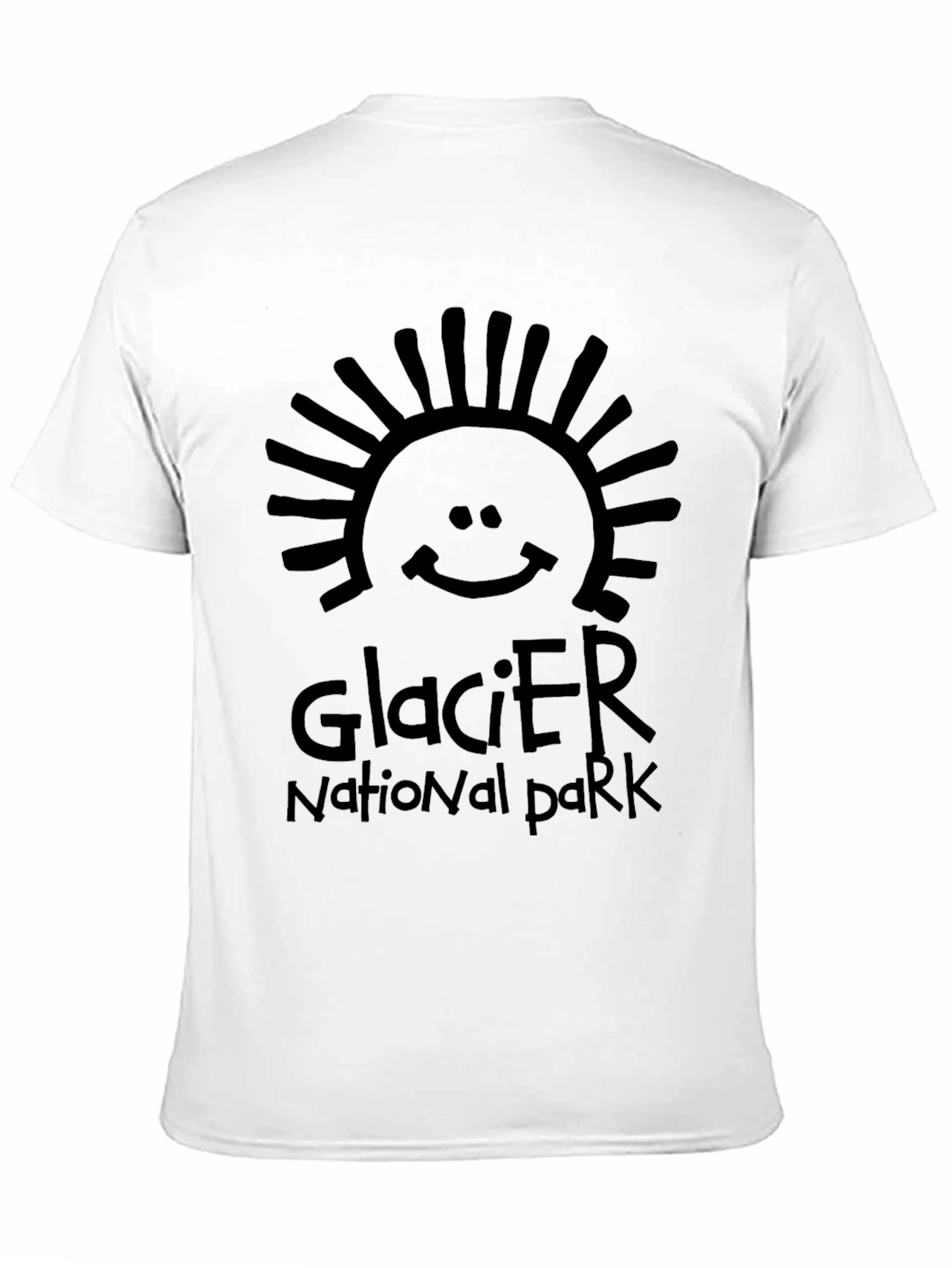 Glacier National Park Graphic Tee - Black