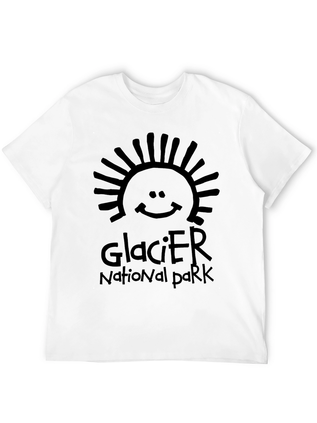Glacier National Park Graphic Tee - Black