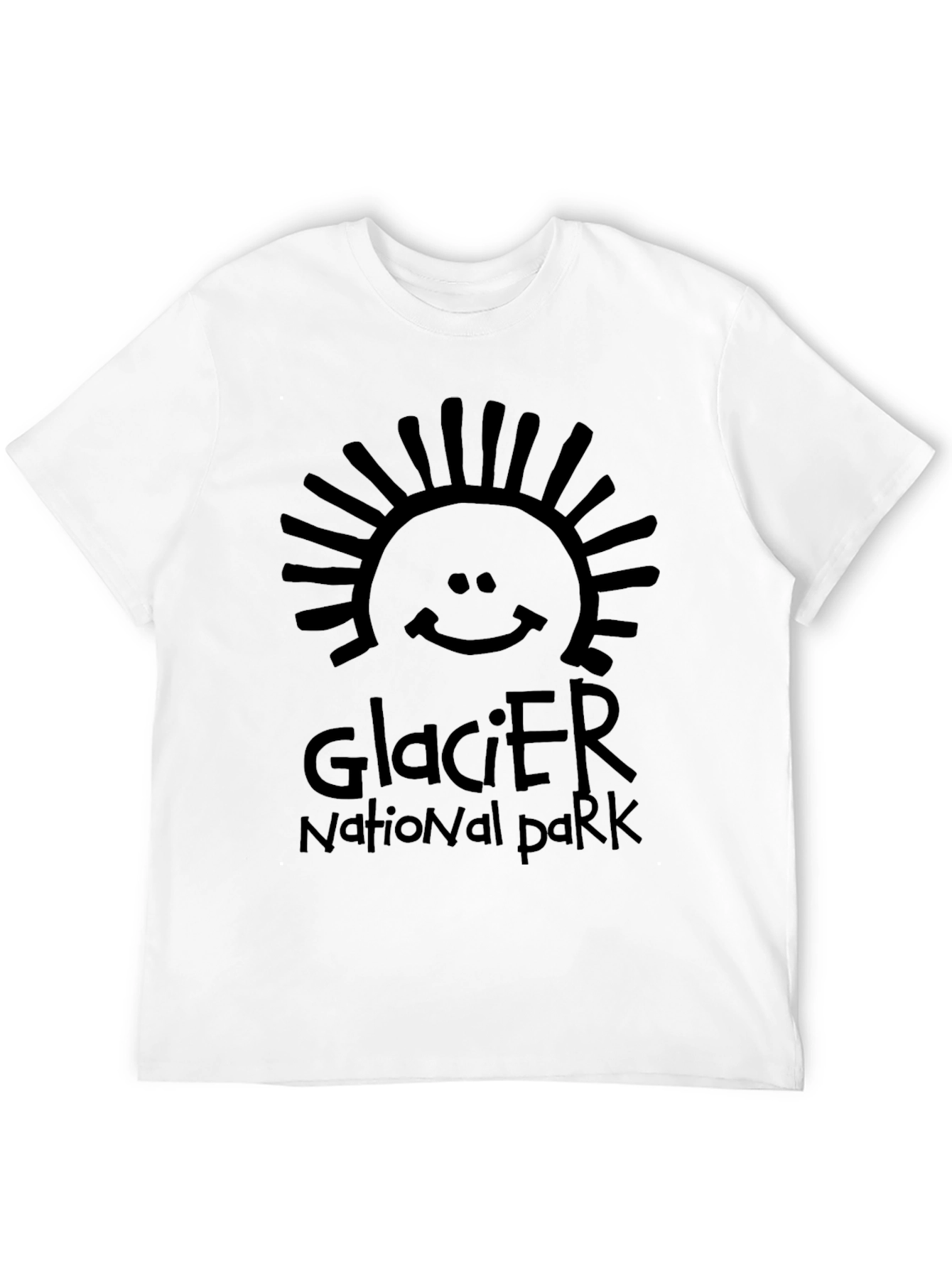 Glacier National Park Graphic Tee - Black