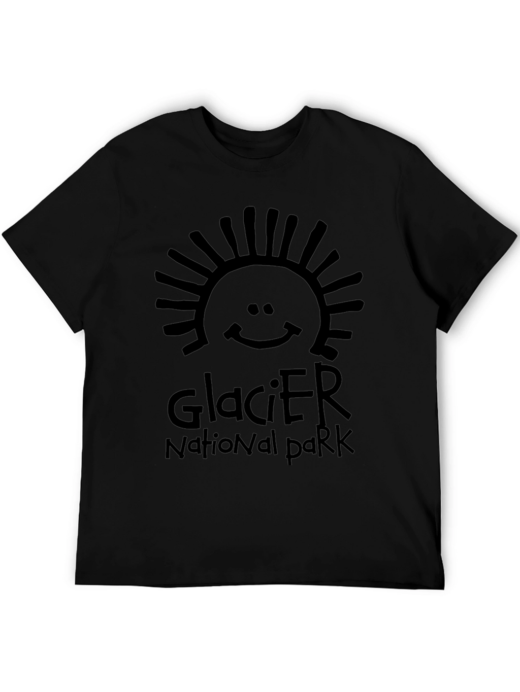 Glacier National Park Graphic Tee - Black