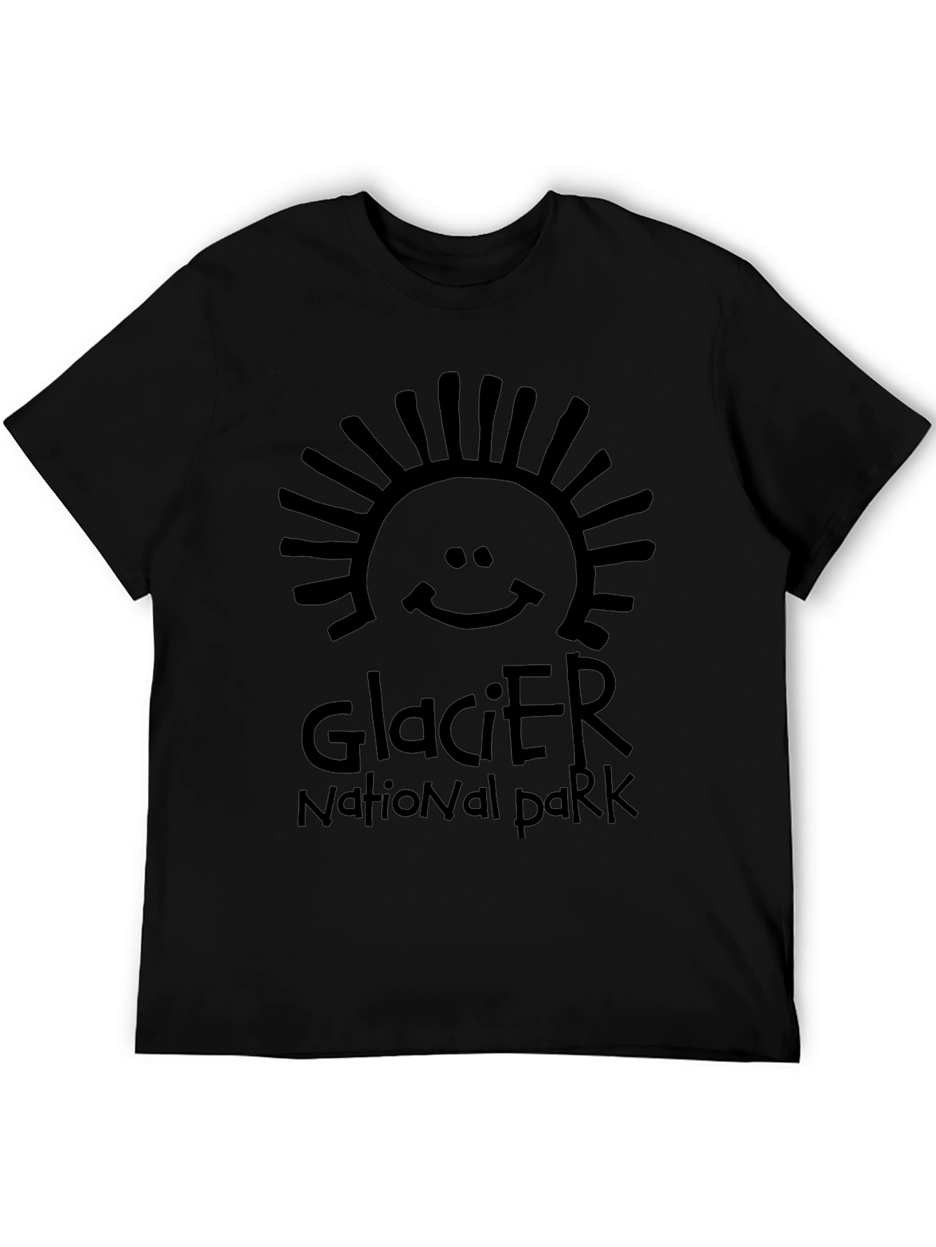 Glacier National Park Graphic Tee - Black