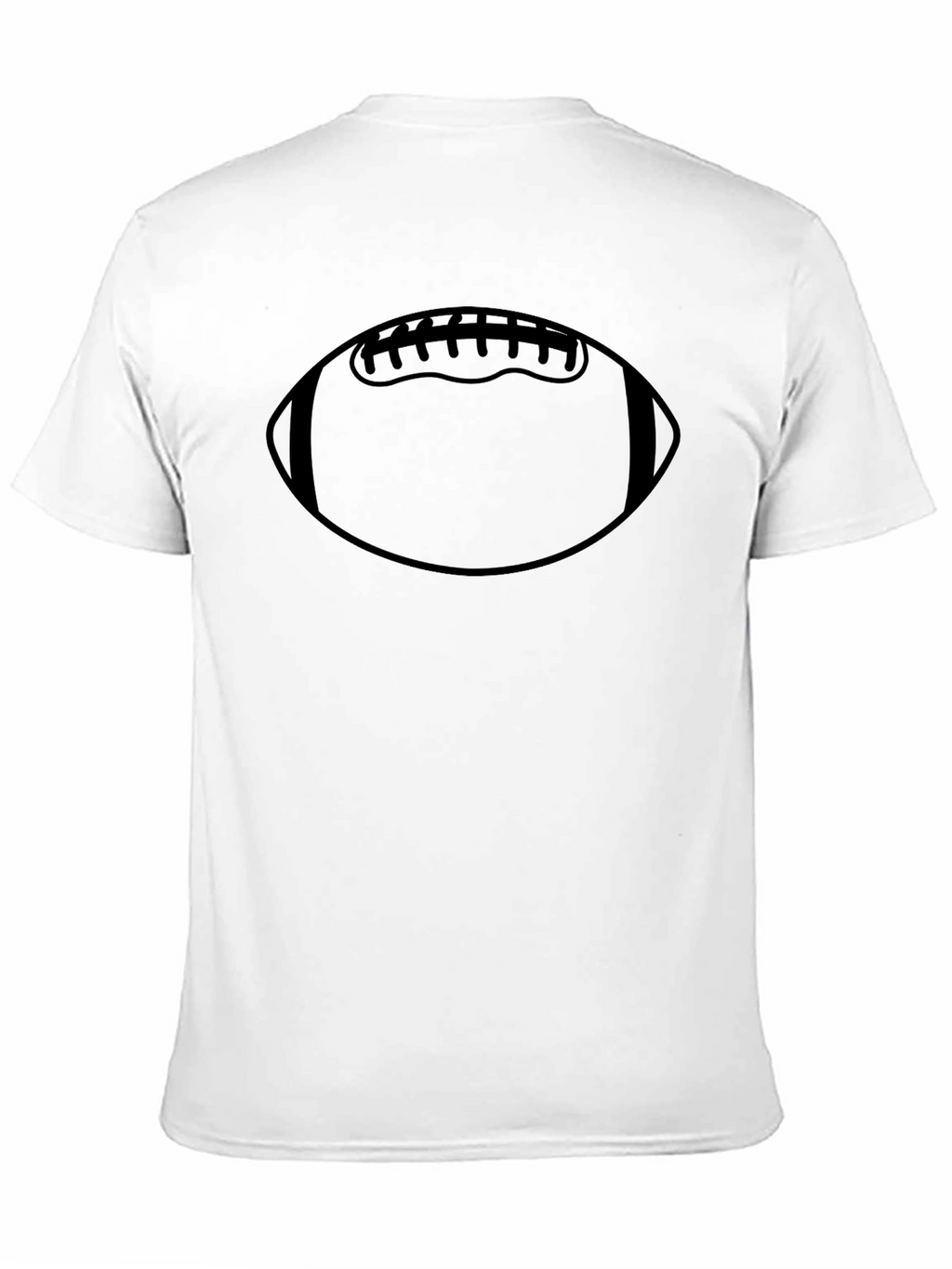 Football Graphic T-Shirt - Casual Black Tee
