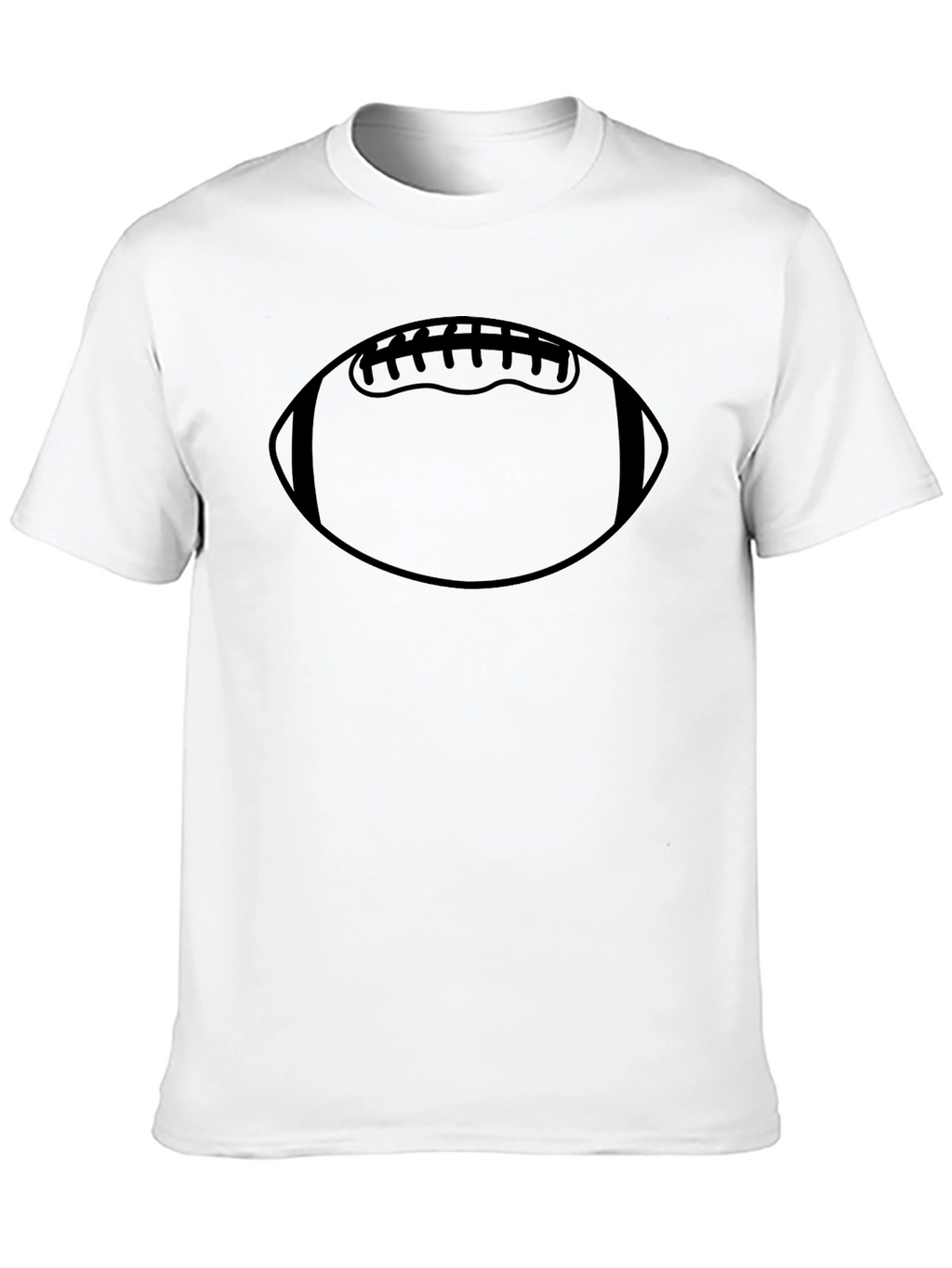 Football Graphic T-Shirt - Casual Black Tee