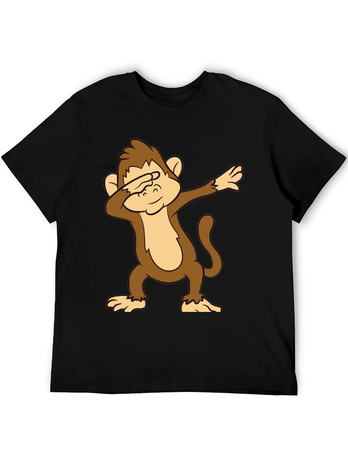 Dabbing Monkey Graphic Tee - Fun Novelty Shirt