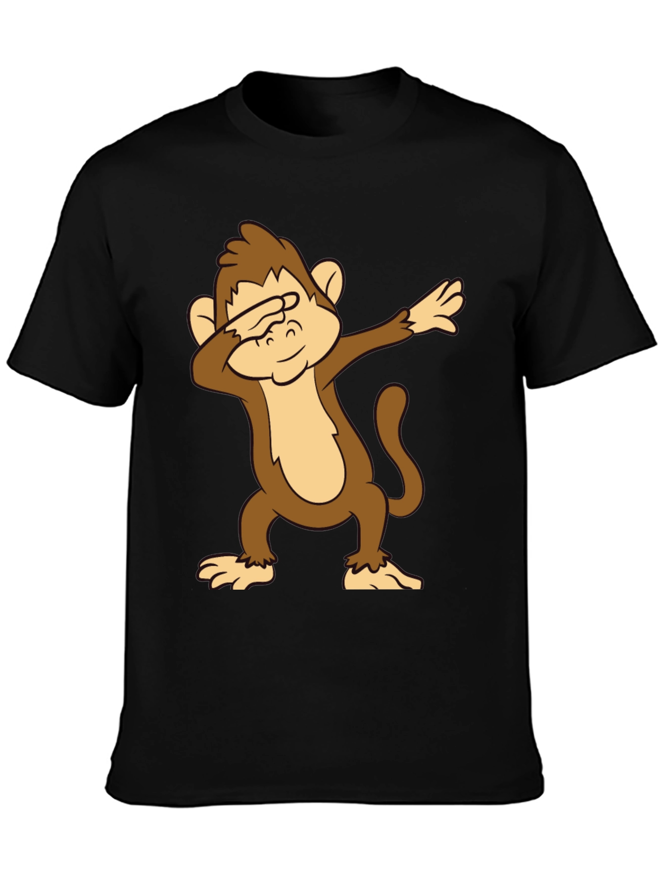 Dabbing Monkey Graphic Tee - Fun Novelty Shirt