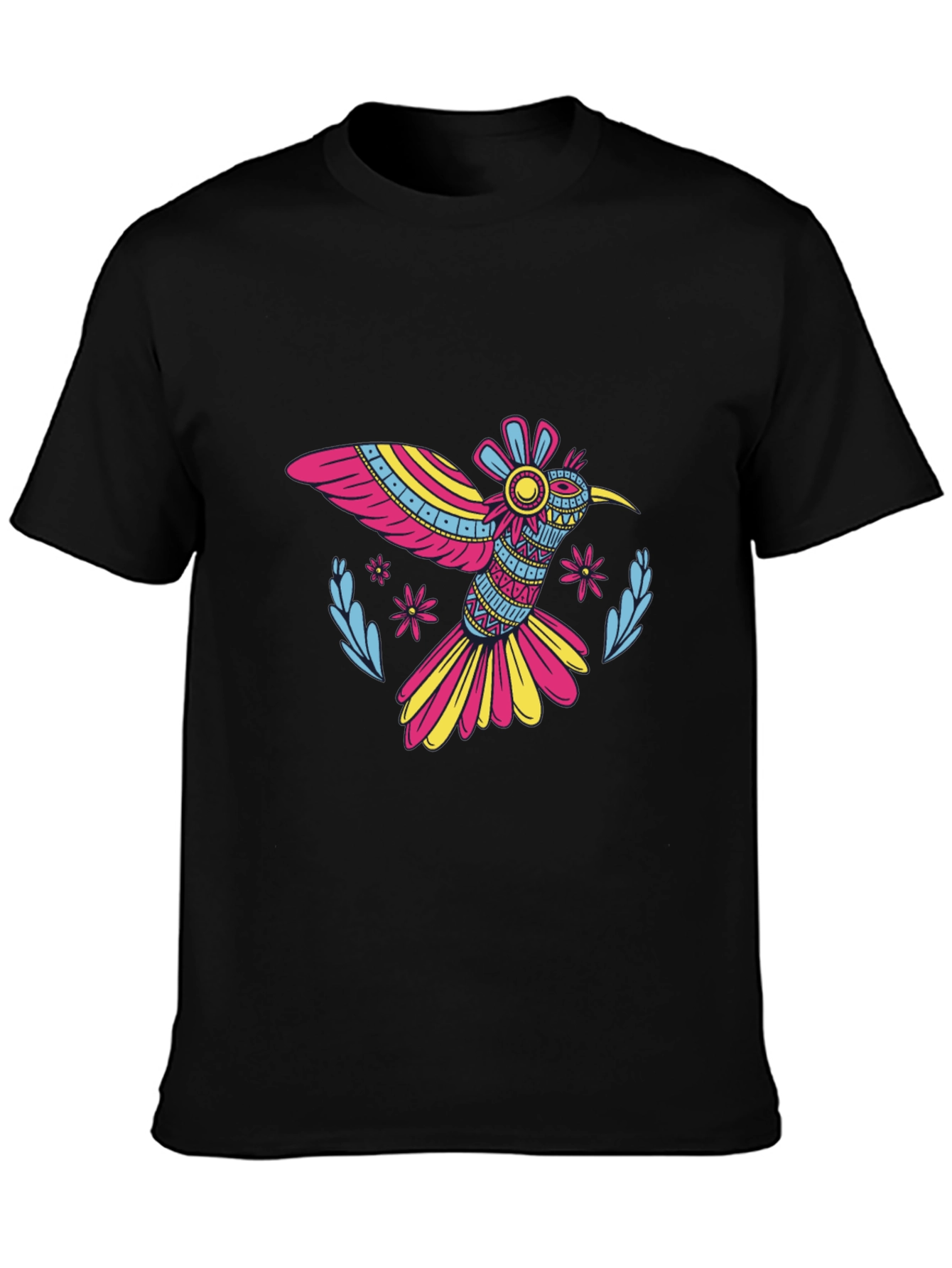 Hummingbird Graphic Black Tee