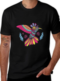 Hummingbird Graphic Black Tee