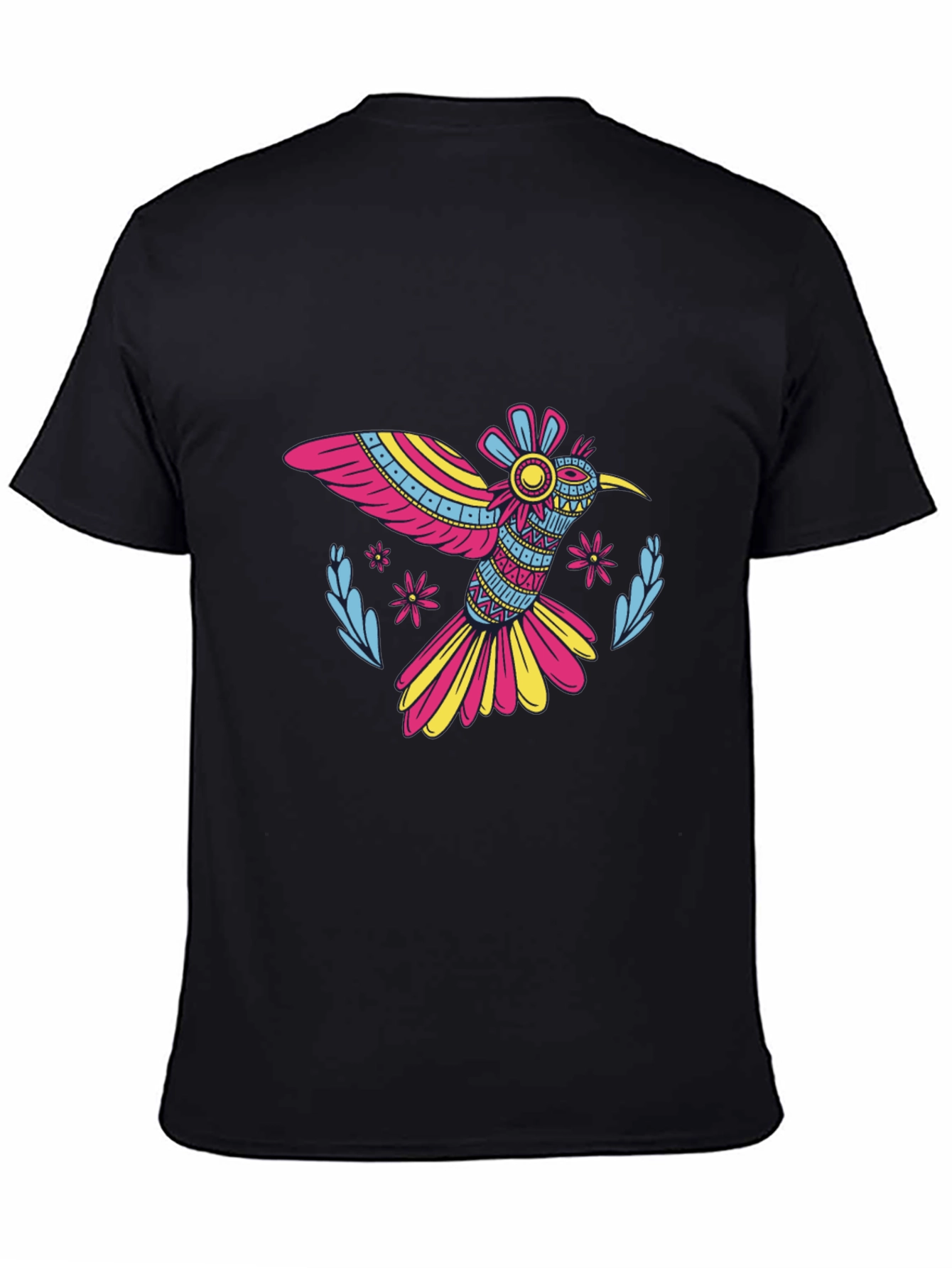 Hummingbird Graphic Black Tee
