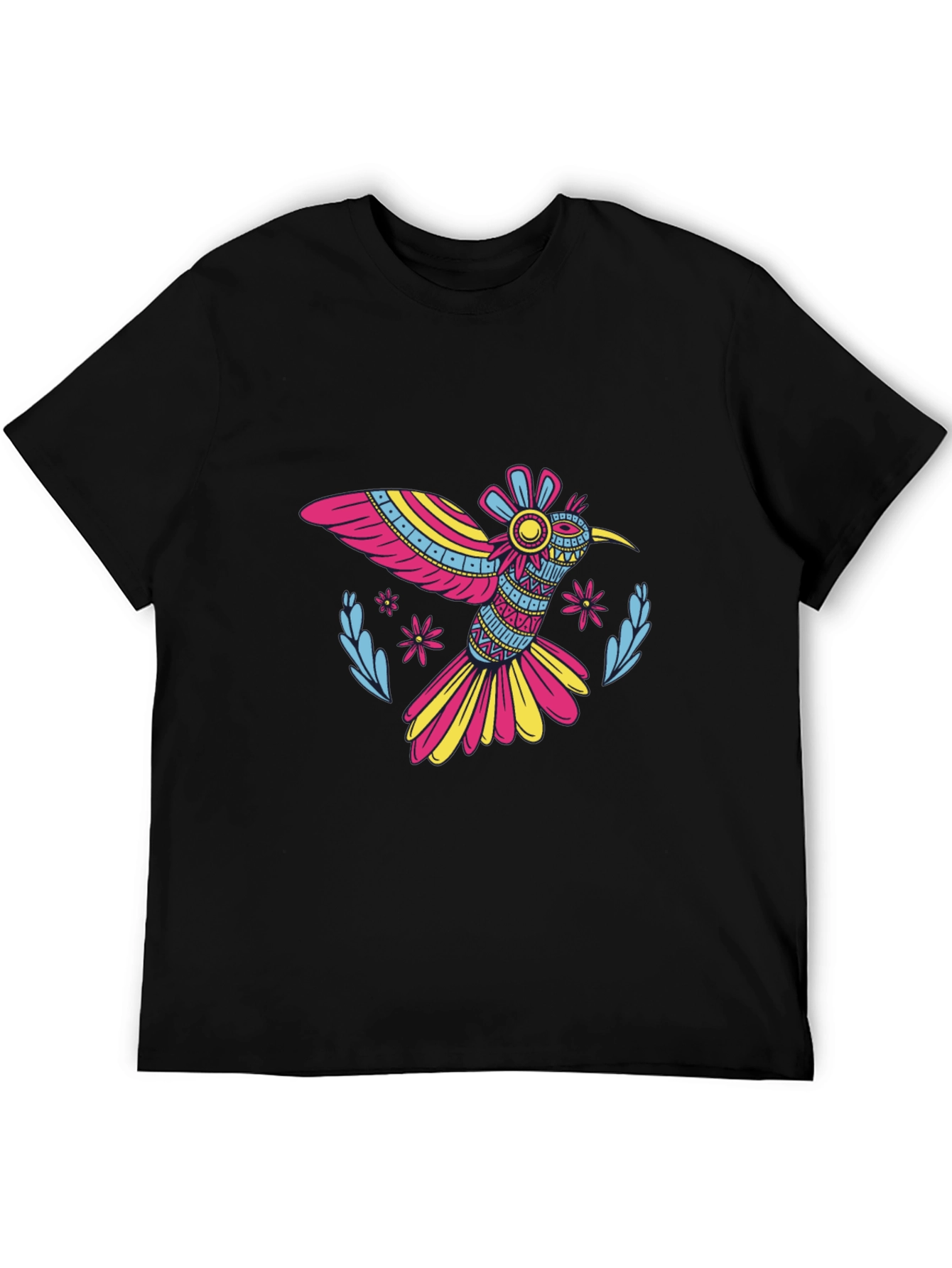 Hummingbird Graphic Black Tee