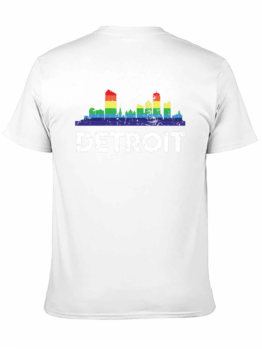 Detroit Pride Rainbow Skyline T-Shirt
