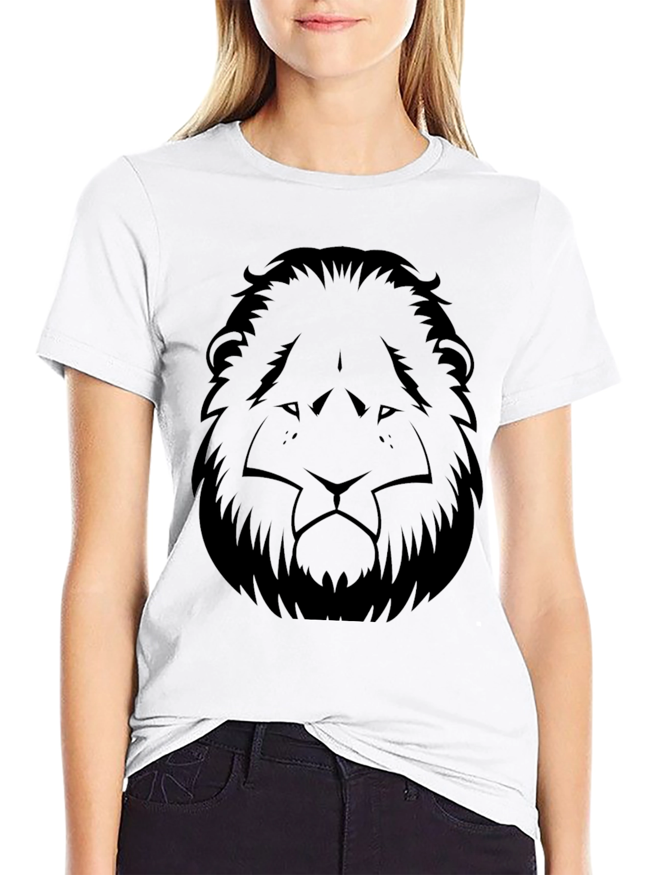 Black Lion Graphic Tee - Stylish Menswear