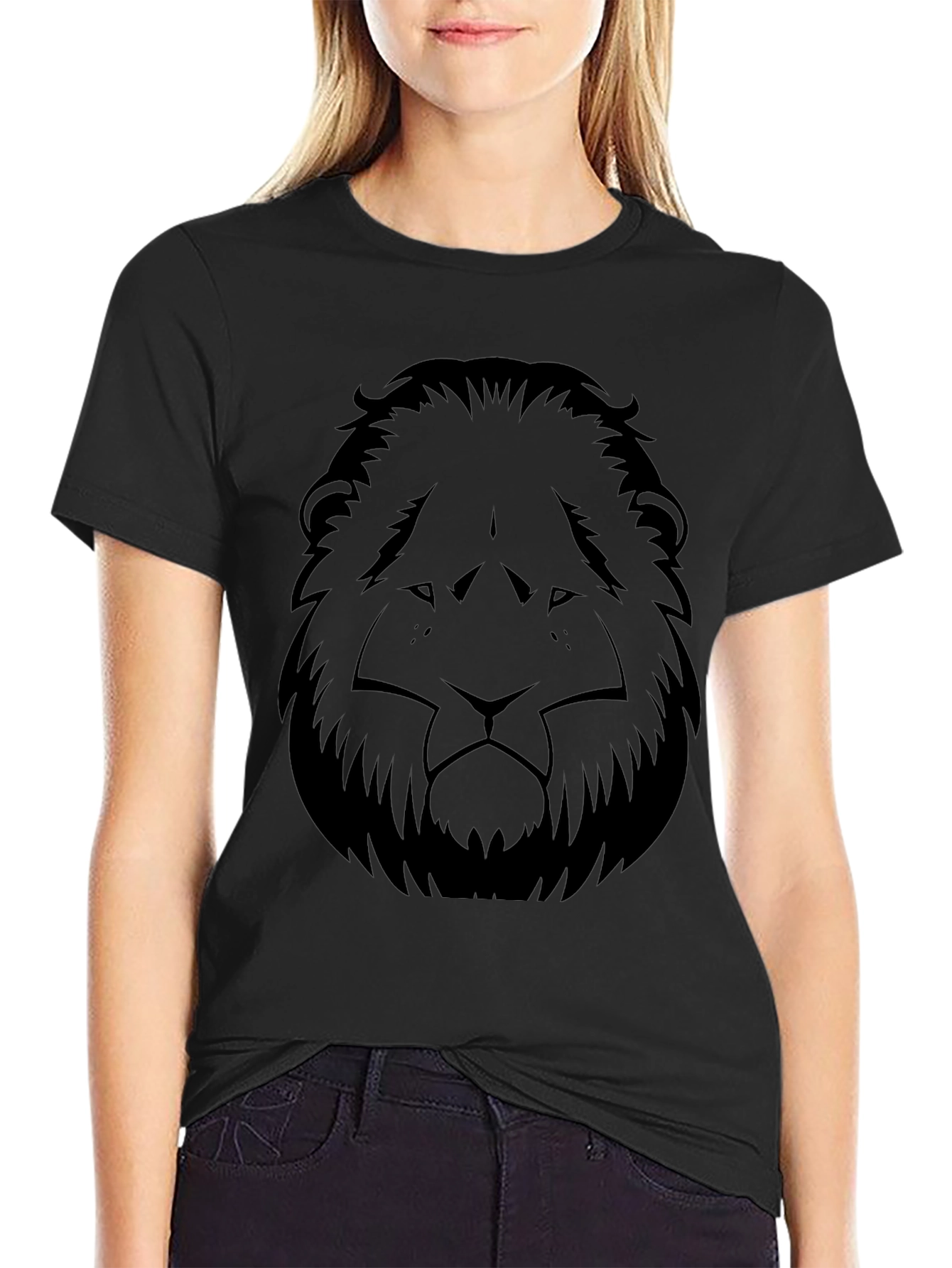 Black Lion Graphic Tee - Stylish Menswear