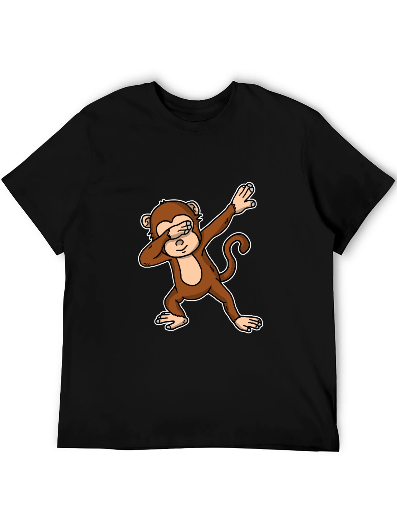Dabbing Monkey Graphic Tee - Trendy Mens T-Shirt